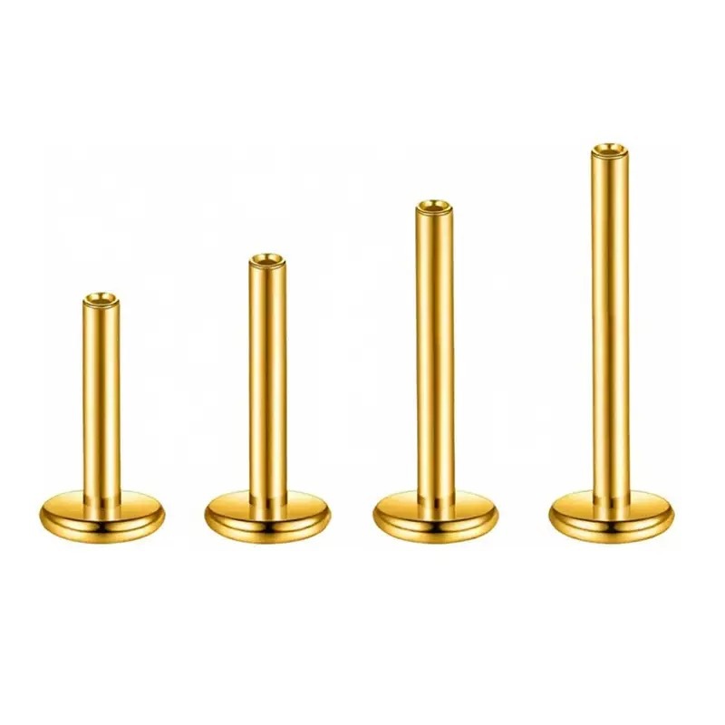 F136 Titanium Alloy 底 Barbell Internal Thread 底座0.9牙 Ear Stud Labret Stud Flat Back 替换 Barbell Piercing Jewelry Accessories