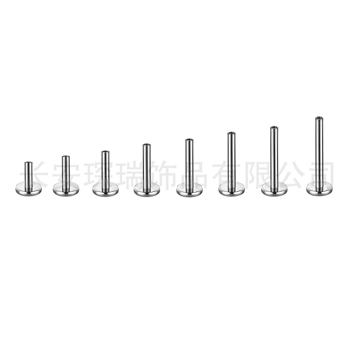 G23 Implant Grade Titanium 底座 Internal Thread F136 Titanium Labret Stud Tongue 底座替换 Barbell Helix Cartilage Stud Piercing Jewelry Accessories