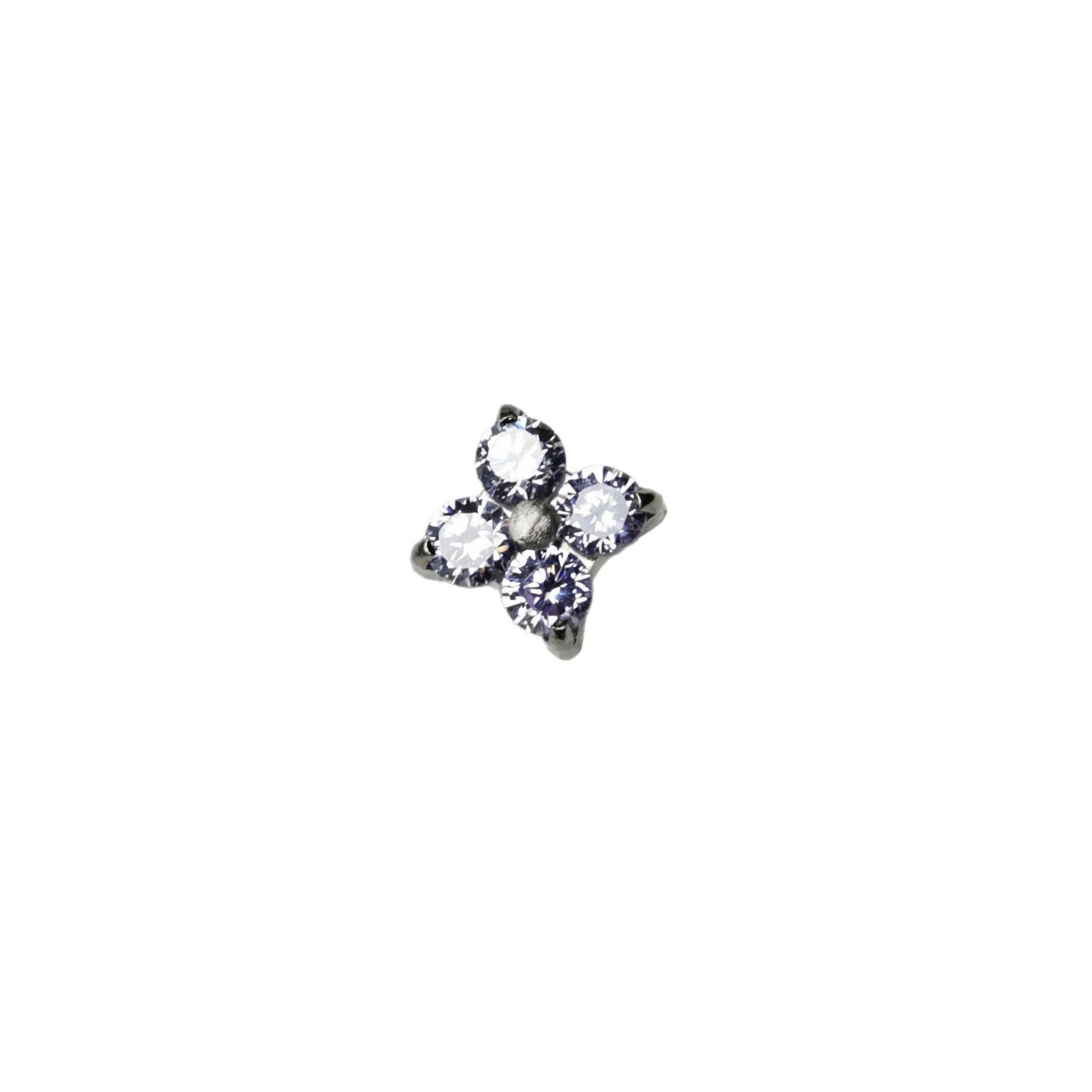 F136 Titanium Alloy 华子 Diamond 梅 Flower Helix Cartilage Stud Ear Stud 替换头 Piercing Jewelry Accessories 加工
