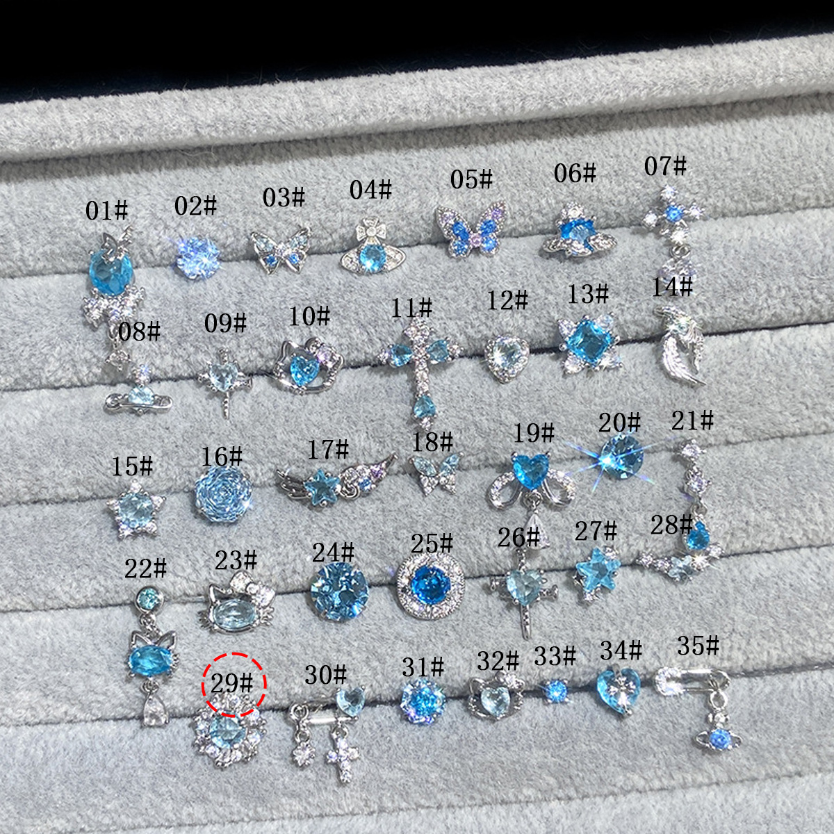 F136 Titanium Alloy Post 高颜值超闪 Blue 系列 Helix Cartilage Stud 1.2粗0.9牙口 Internal Thread Ear Stud Ear 饰 - Copper Body