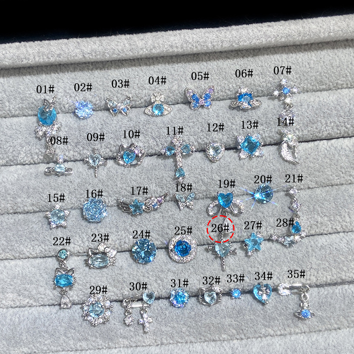 F136 Titanium Alloy Post 高颜值超闪 Blue 系列 Helix Cartilage Stud 1.2粗0.9牙口 Internal Thread Ear Stud Ear 饰 - Copper Body