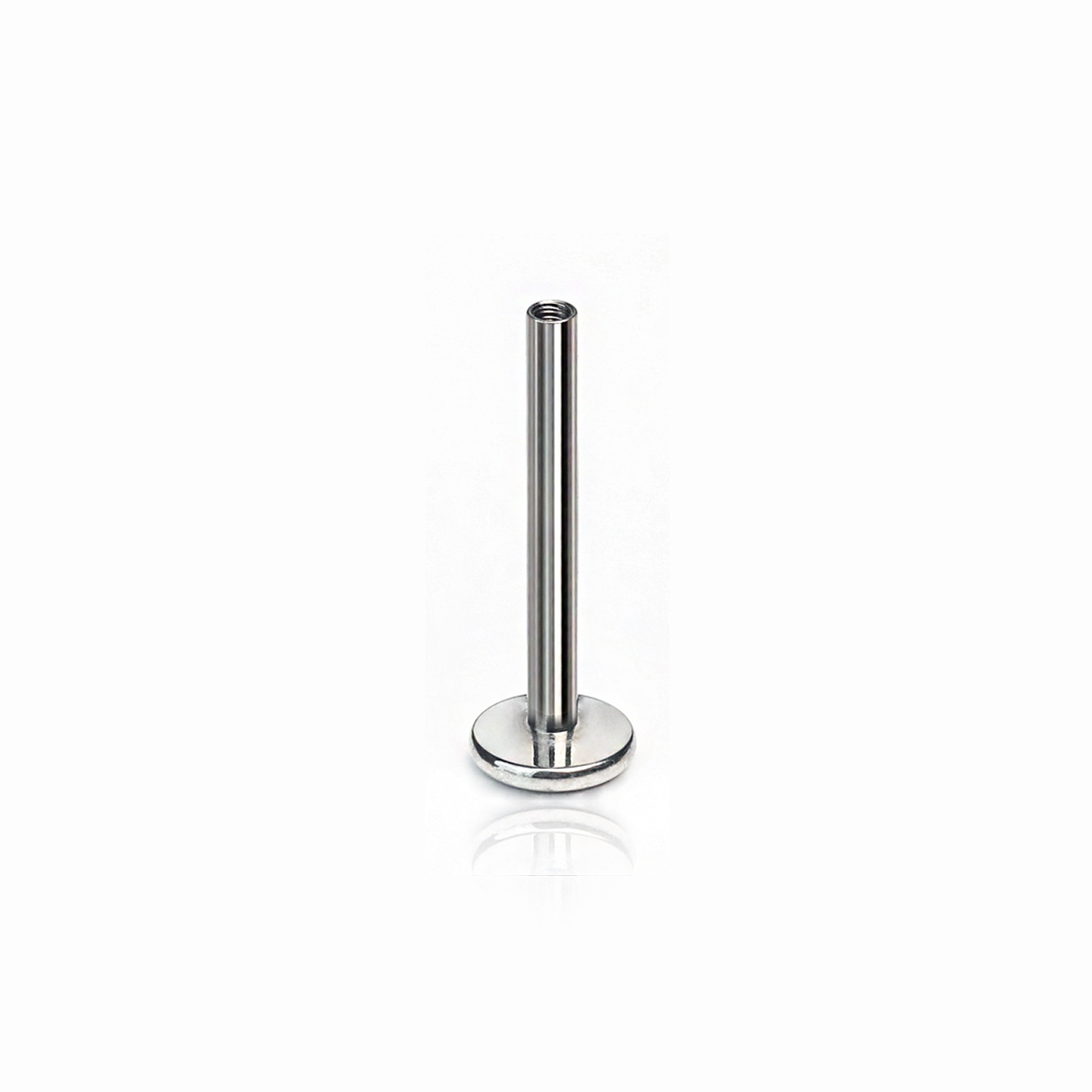 F136 Titanium Alloy Labret Stud Barbell 子 Internal Thread 0.9牙 Ear Stud Flat Back 座 Helix Cartilage Stud 底 Barbell Jewelry 替换 Barbell