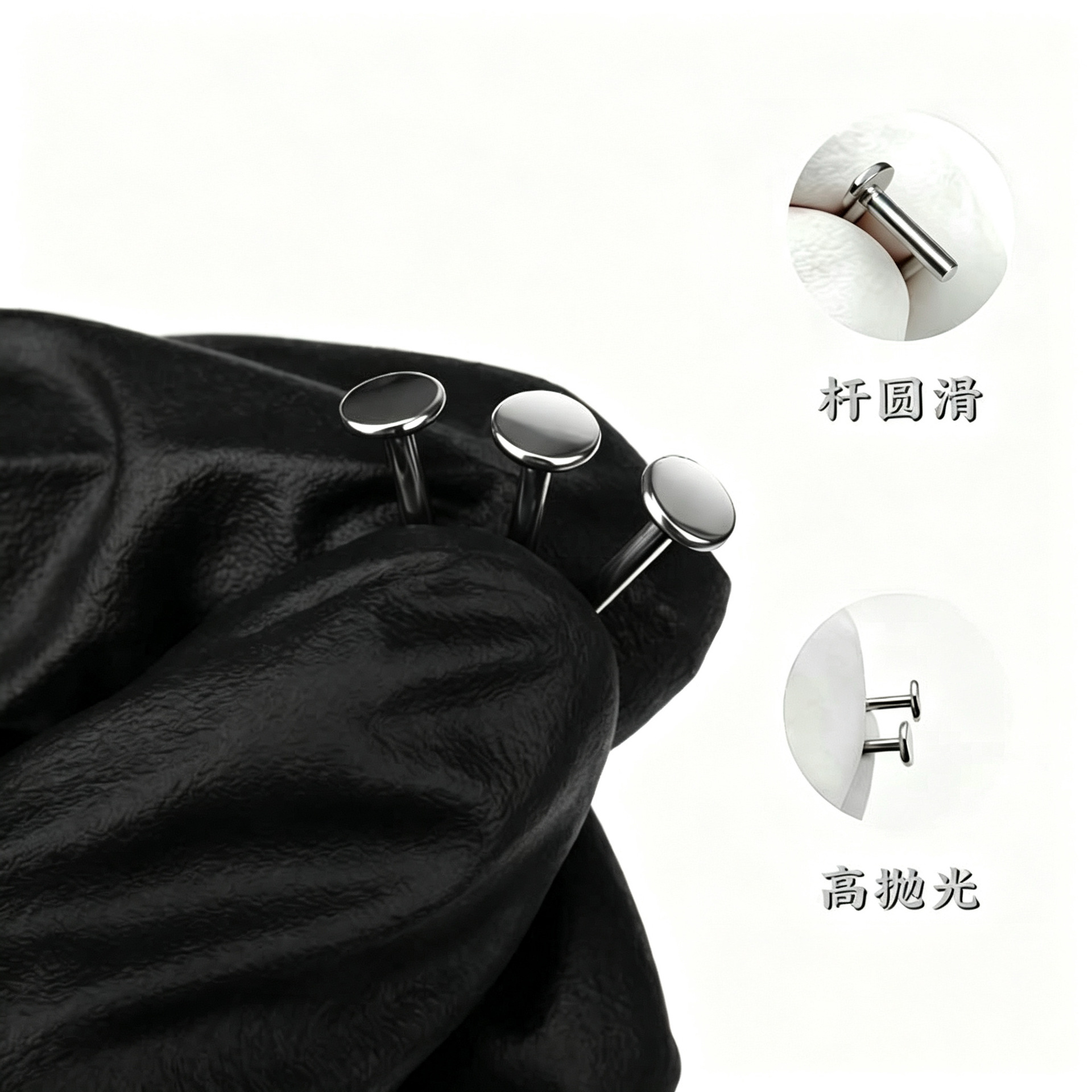 F136 Titanium Alloy Internal Thread Flat Back Straight Barbell 底座 Ear Stud Labret Stud Helix Cartilage Stud G23 Titanium Piercing Jewelry Accessories