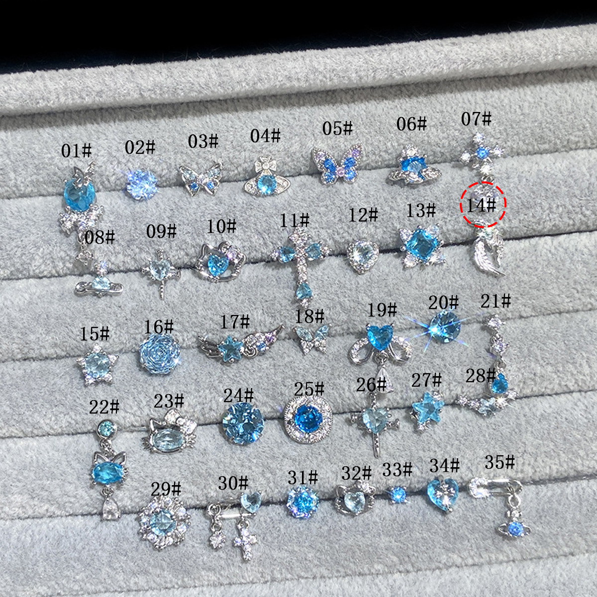 F136 Titanium Alloy Post 高颜值超闪 Blue 系列 Helix Cartilage Stud 1.2粗0.9牙口 Internal Thread Ear Stud Ear 饰 - Copper Body
