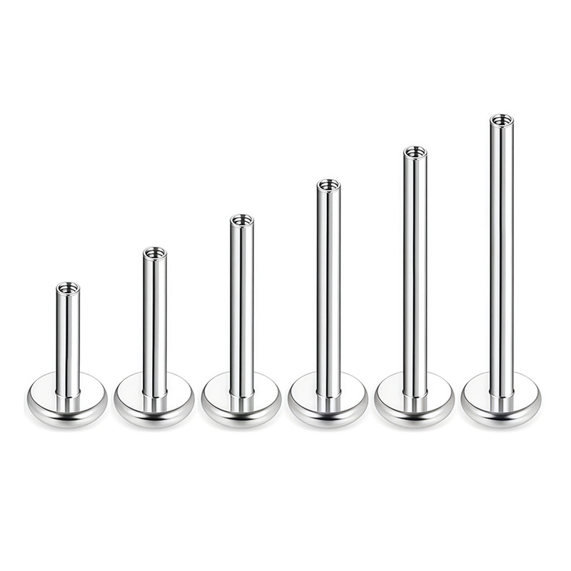 F136 Titanium Alloy 底 Barbell Ear Stud 0.9牙口 Internal Thread 替换 Barbell 子穿孔 Piercing Jewelry Helix Cartilage Stud