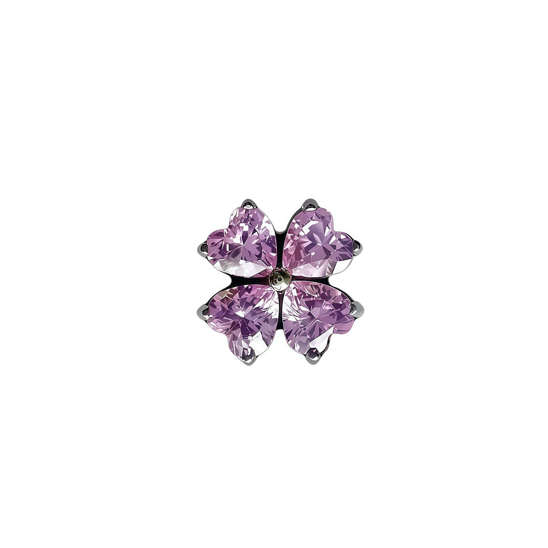 Titanium Alloy 幸运四叶草 Ear Stud Flower 型 Helix Cartilage Stud Piercing Jewelry 工厂