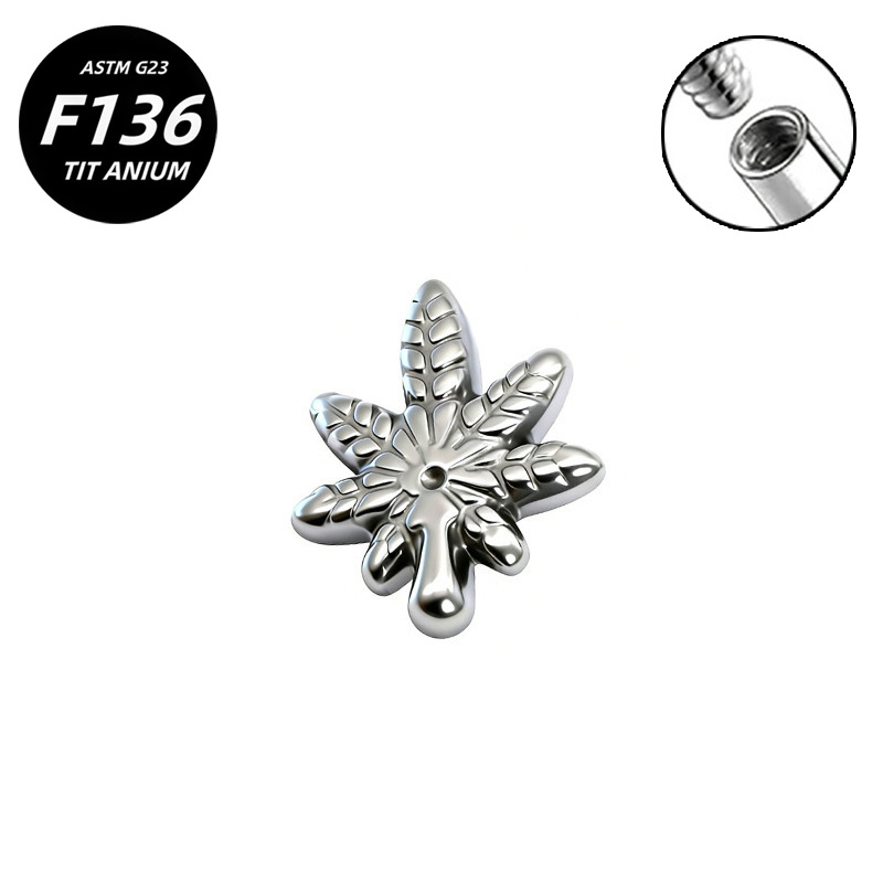 G23 Implant Grade Titanium Ear Stud Labret Stud Flat Back Internal Thread 0.9牙口 Titanium 本色 Helix Cartilage Stud Ear Stud Piercing Jewelry Women