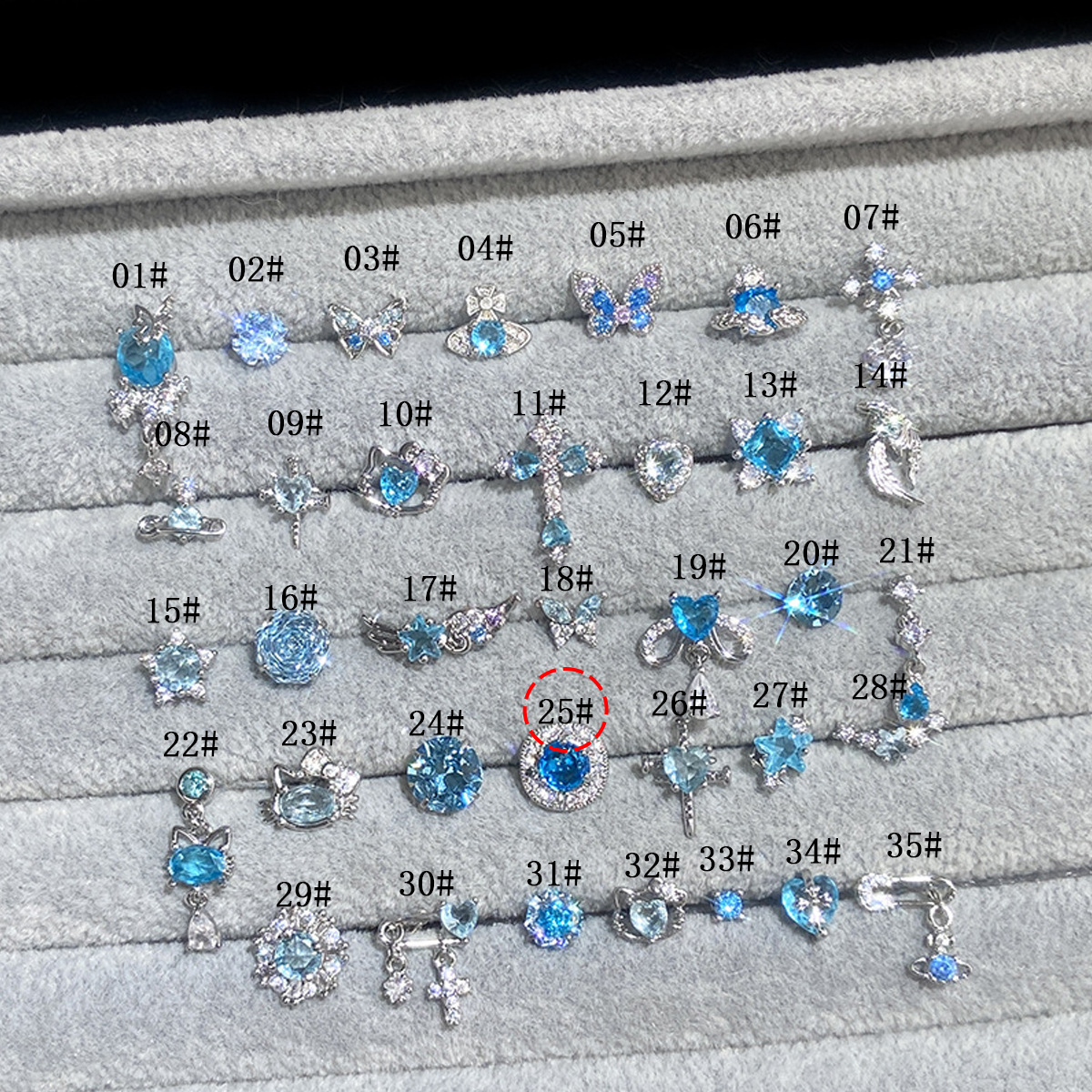 F136 Titanium Alloy Post 高颜值超闪 Blue 系列 Helix Cartilage Stud 1.2粗0.9牙口 Internal Thread Ear Stud Ear 饰 - Copper Body
