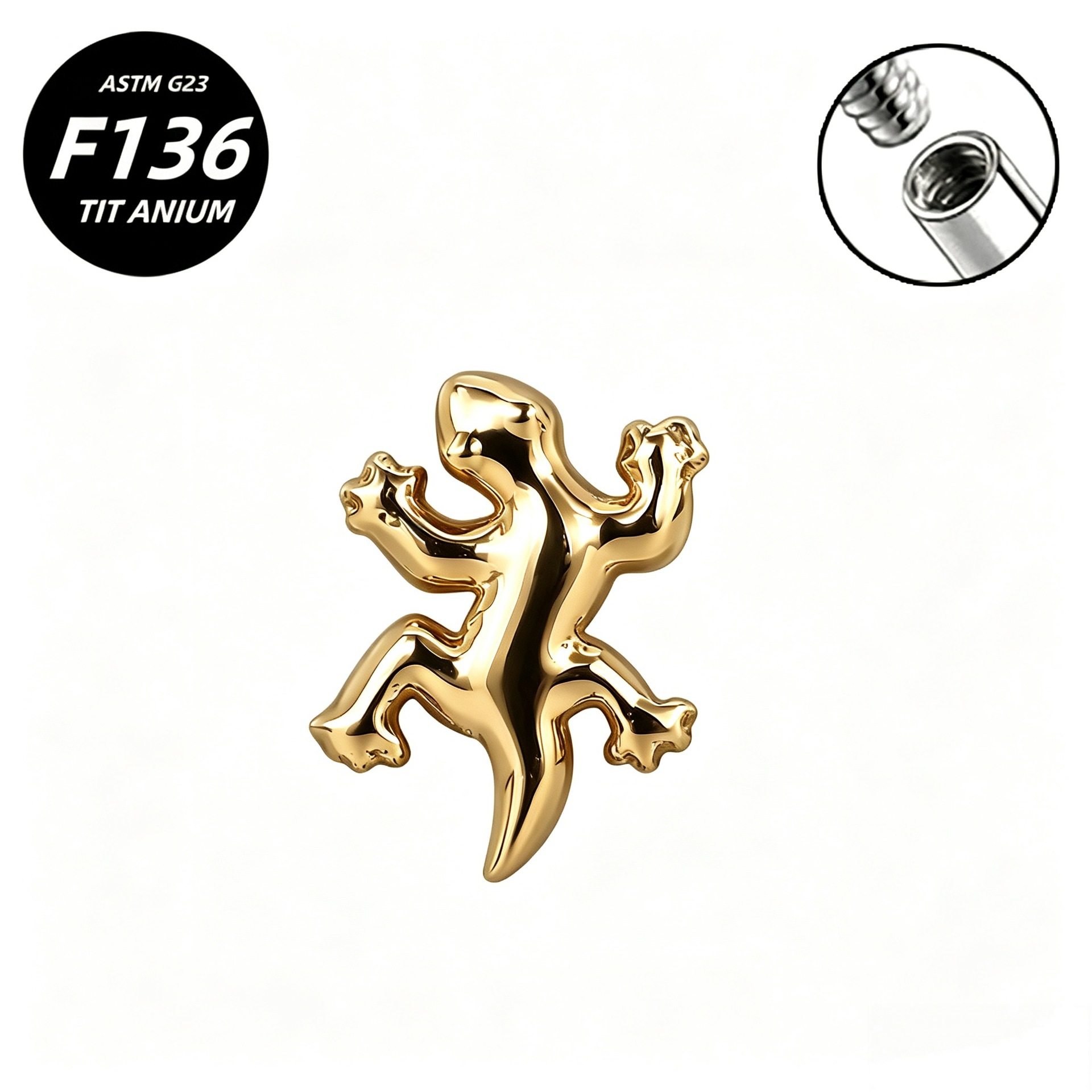 G23 Implant Grade Titanium Ear Stud Labret Stud Flat Back Internal Thread 0.9牙口 Titanium 本色 Helix Cartilage Stud Ear Stud Piercing Jewelry Women