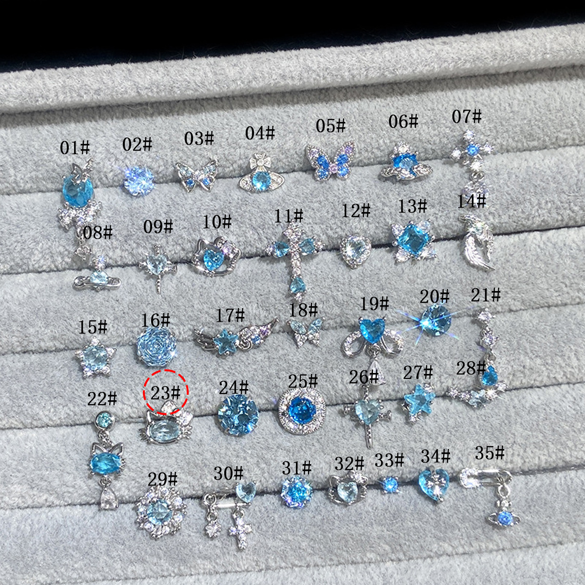 F136 Titanium Alloy Post 高颜值超闪 Blue 系列 Helix Cartilage Stud 1.2粗0.9牙口 Internal Thread Ear Stud Ear 饰 - Copper Body