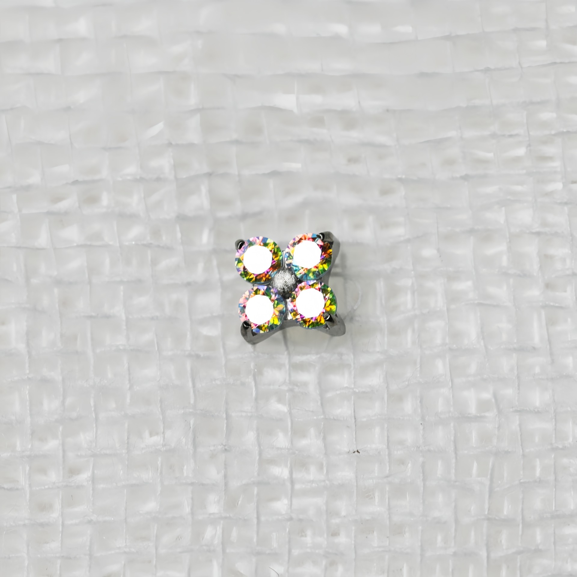 F136 Titanium Alloy 华子 Diamond 梅 Flower Helix Cartilage Stud Ear Stud 替换头 Piercing Jewelry Accessories 加工