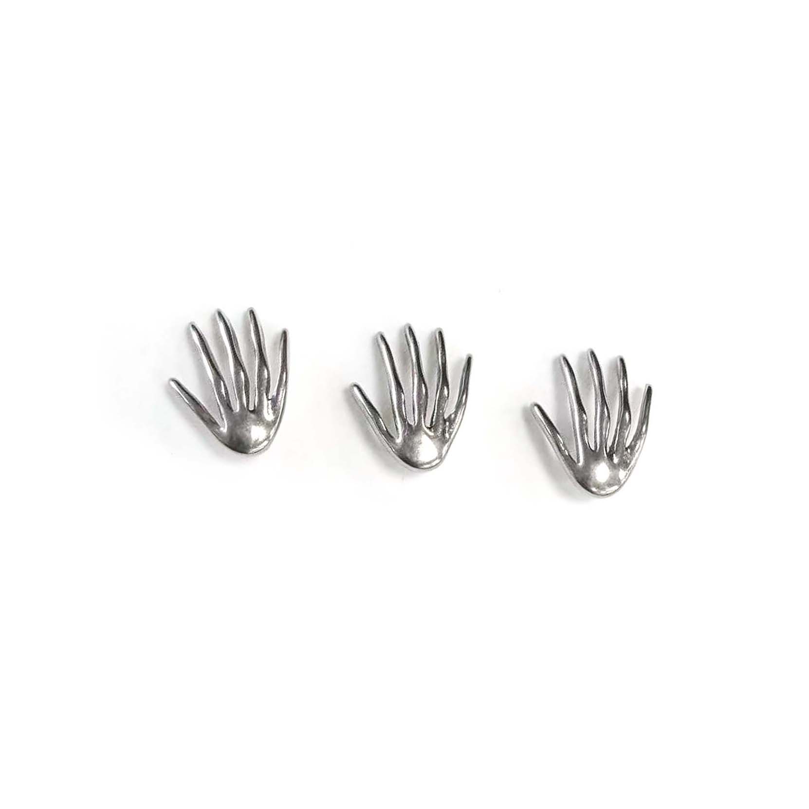 F136 Titanium Skeleton Hand Ear Stud Helix Cartilage Piercing