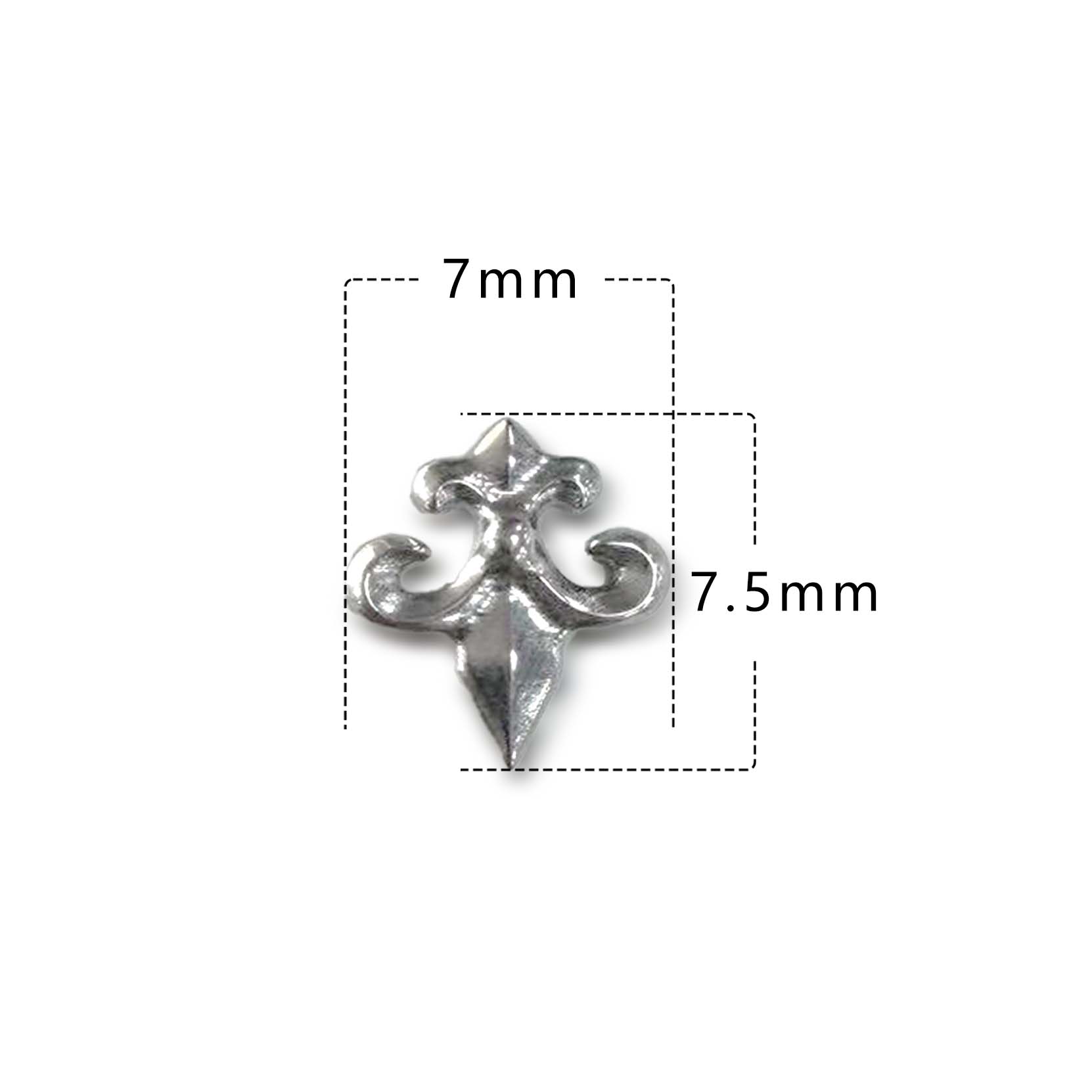 F136 Titanium Iris Flower Ear Stud Helix Cartilage Piercing