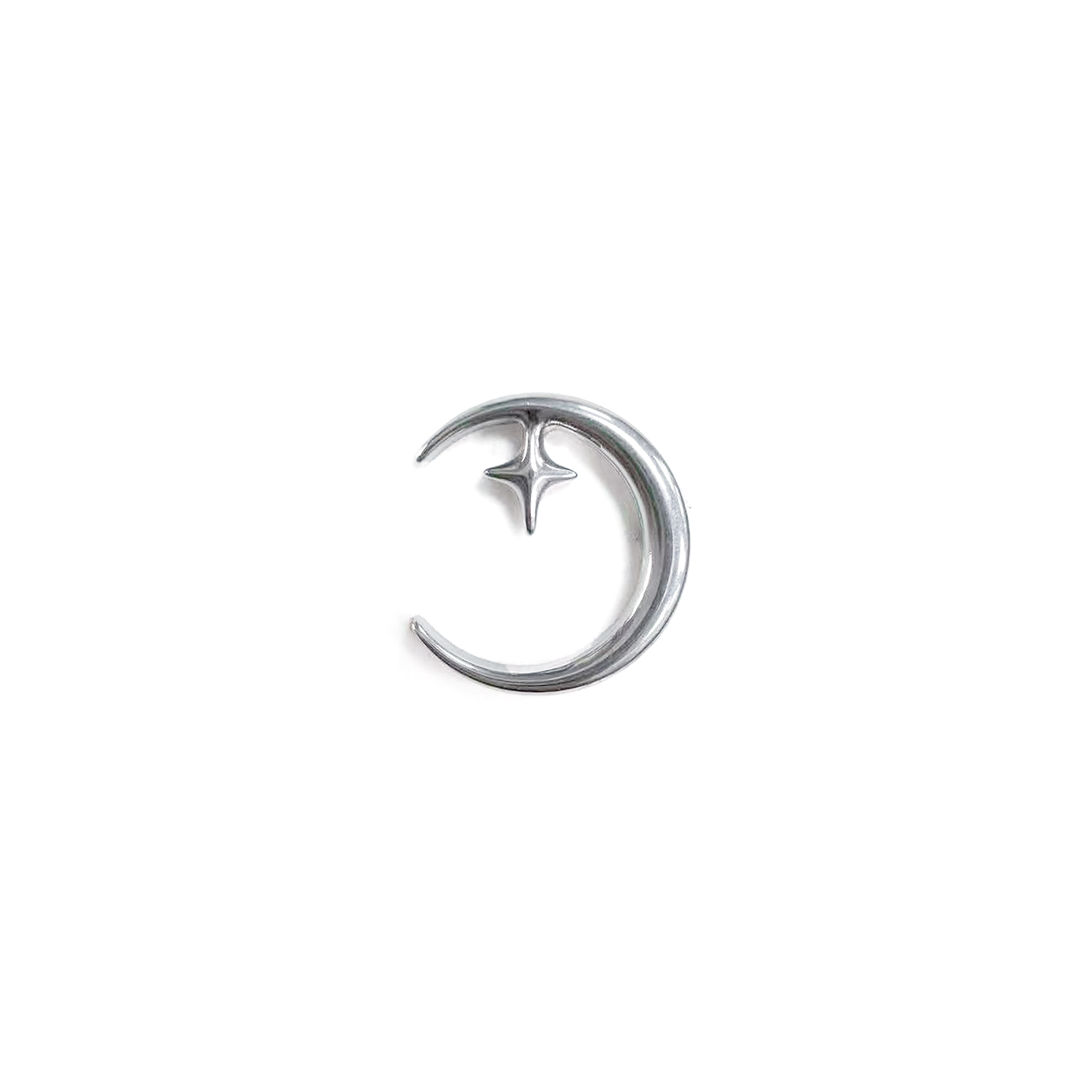 F136 Titanium Crescent Moon Ear Stud Helix Cartilage Piercing