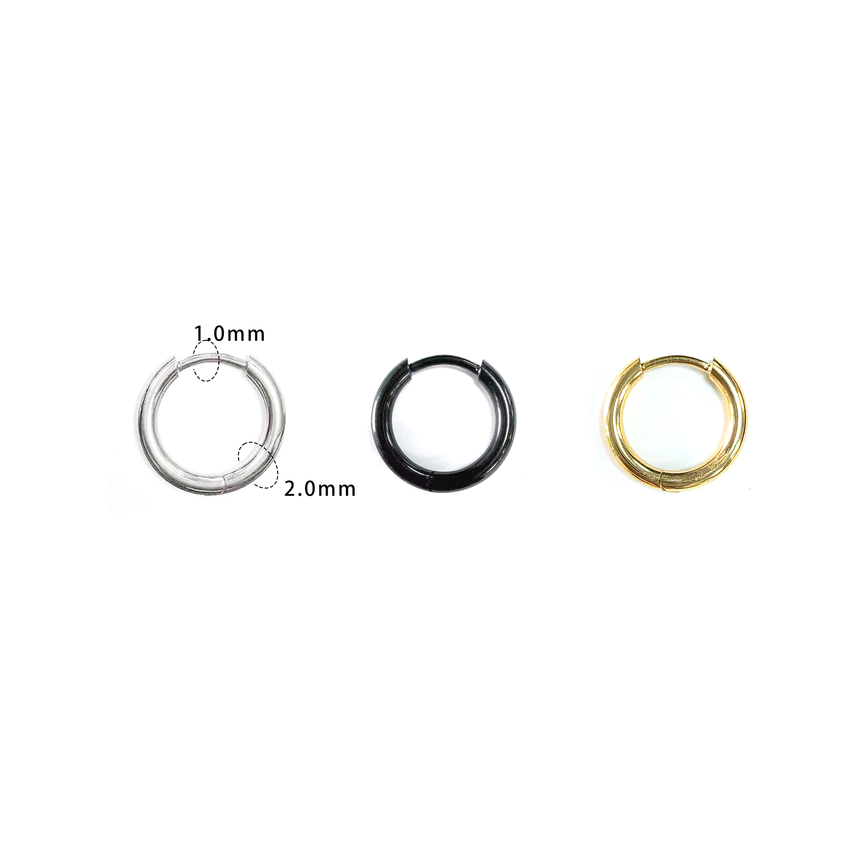 F136 Titanium Round Hoop