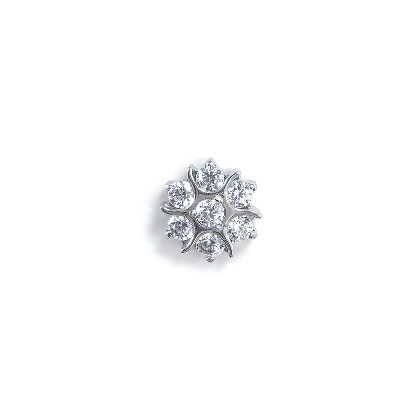 F136 Titanium Wind Snowflake Ear Stud Helix Cartilage Piercing