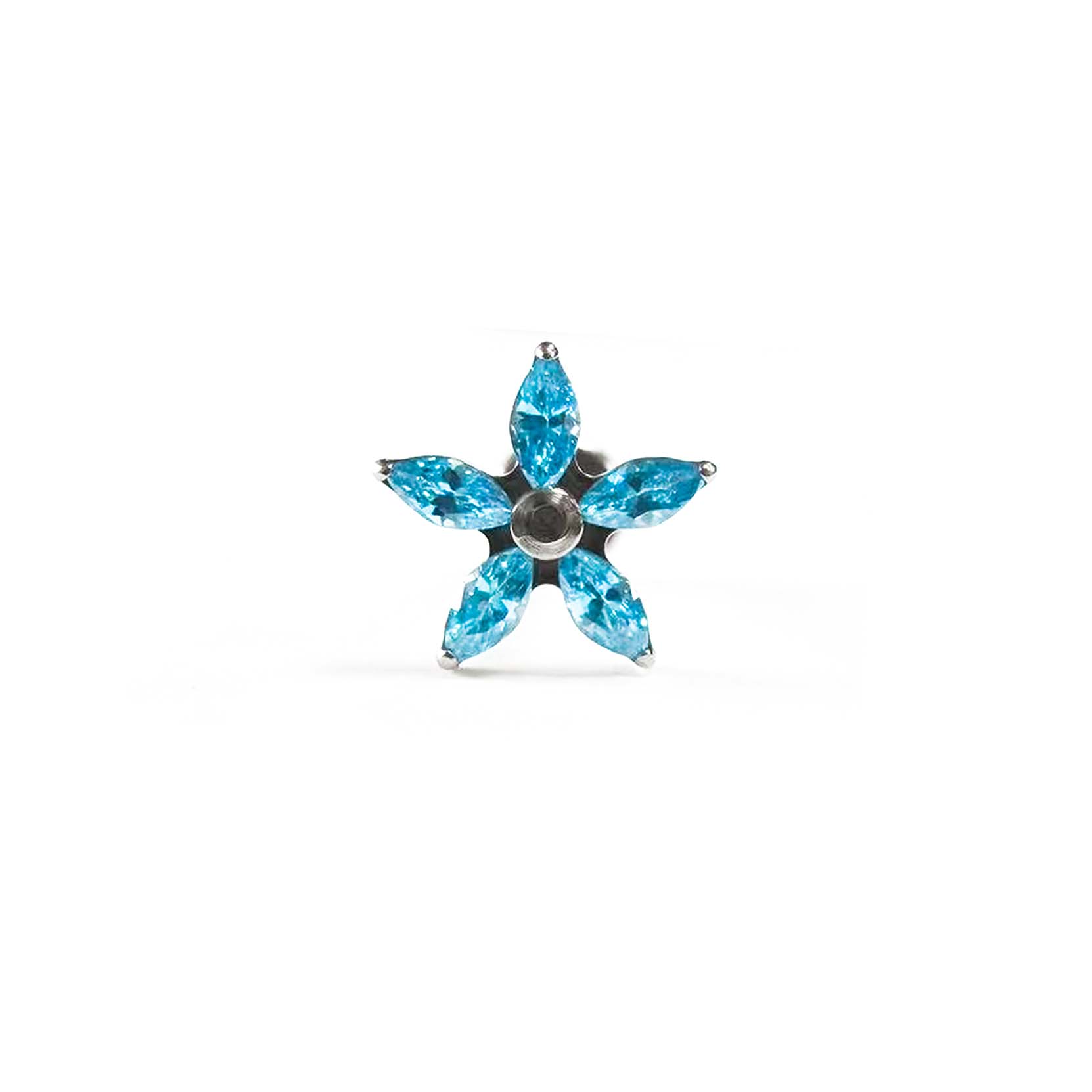 F136 Titanium Marquise Flower Ear Stud Helix Cartilage Piercing