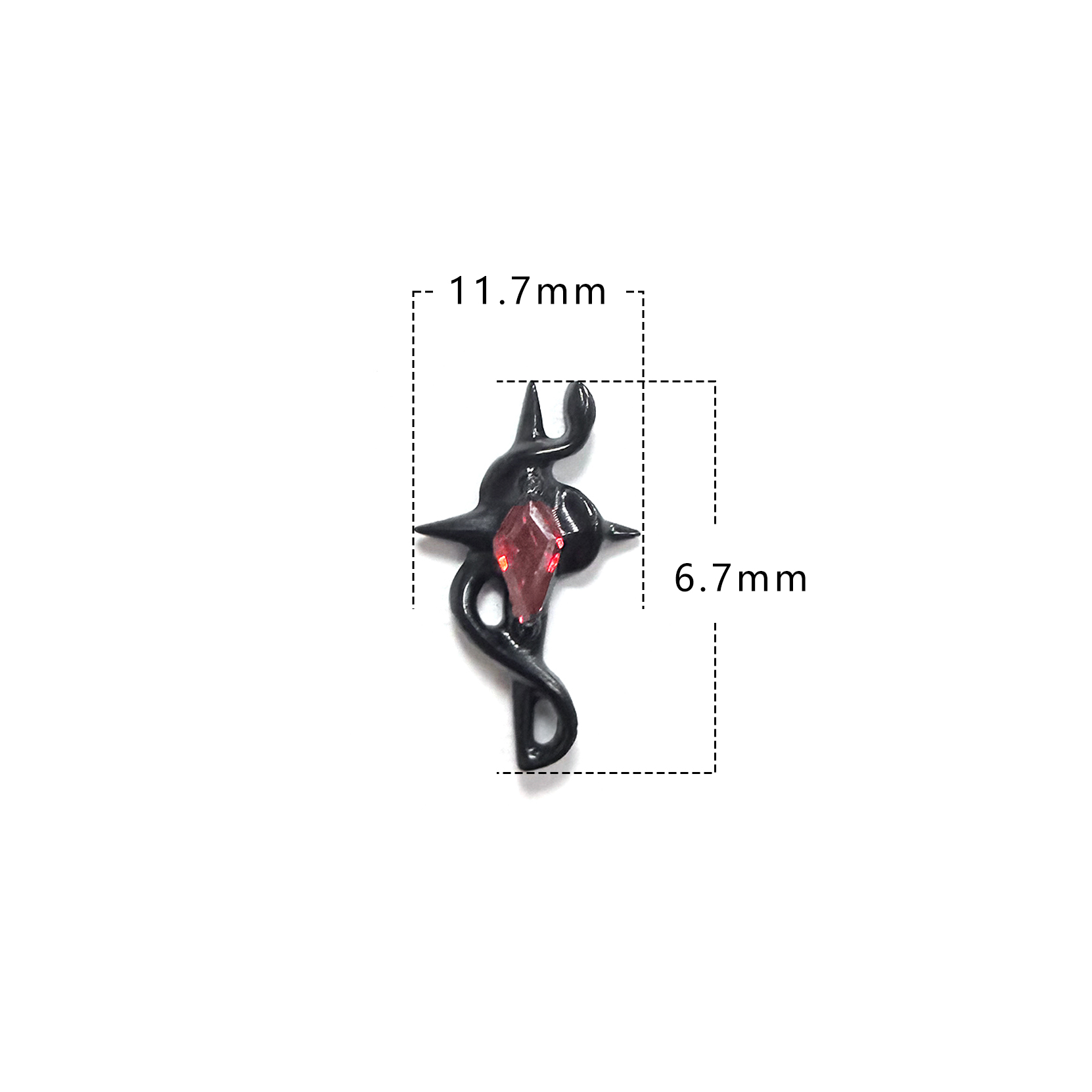 F136 Titanium Serpent Star Ear Stud Helix Cartilage Piercing