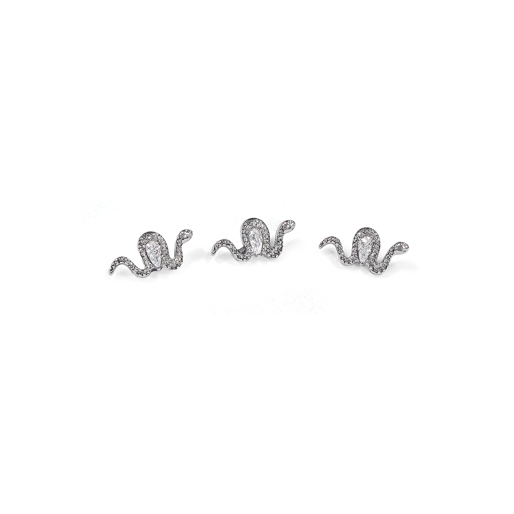 F136 Titanium Serpent Ear Stud Helix Cartilage Piercing