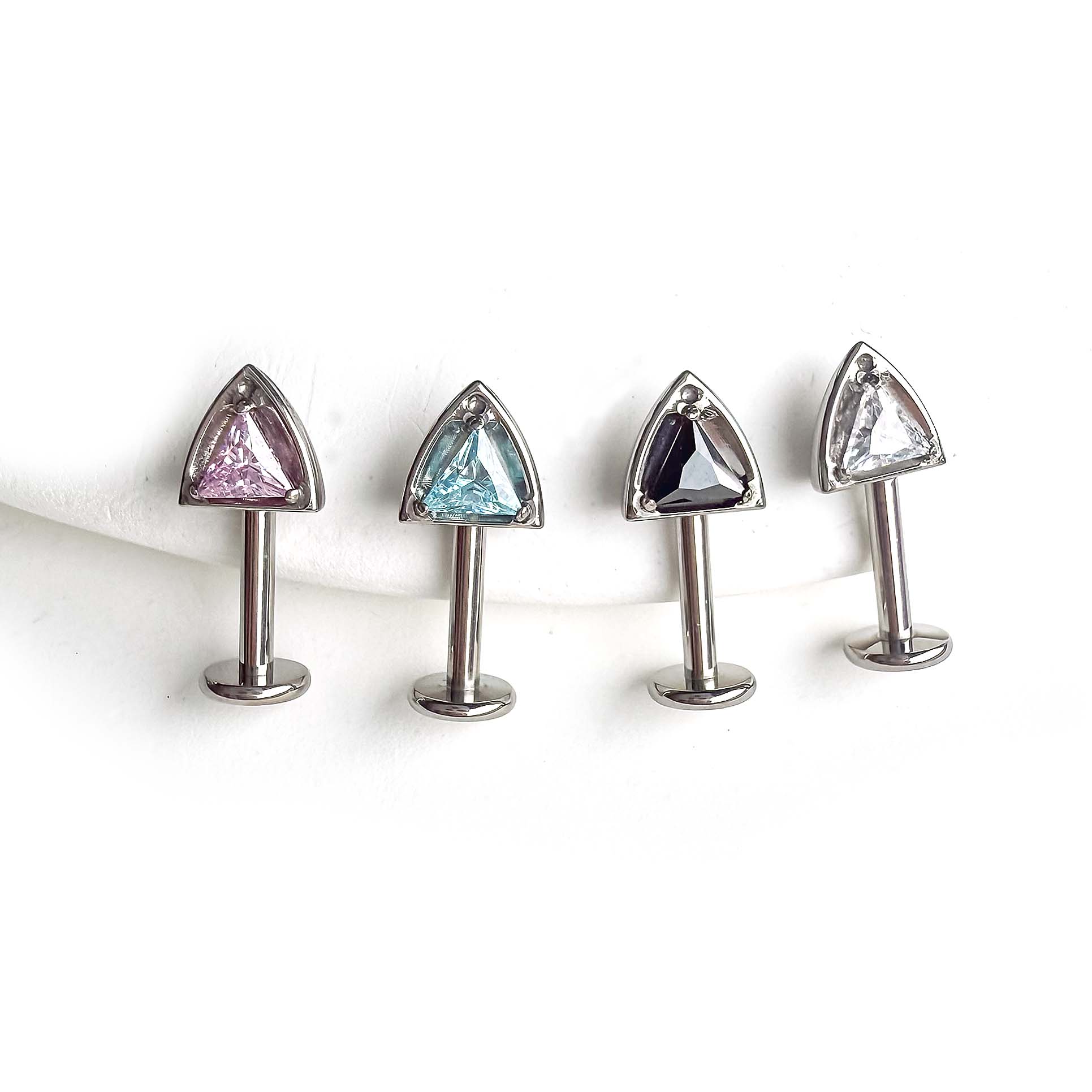 F136 Titanium Cat Ears Ear Stud Helix Cartilage Piercing