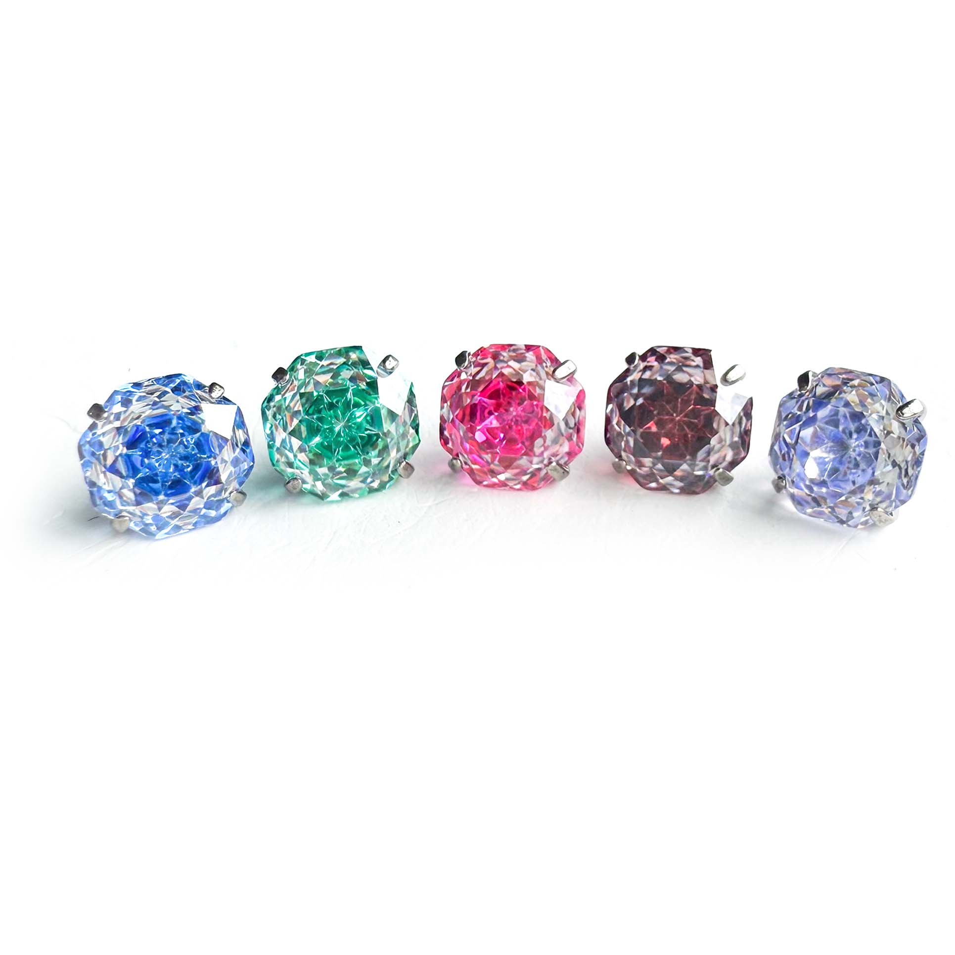 F136 Titanium Lava Core Rose Ear Stud Helix Cartilage Piercing