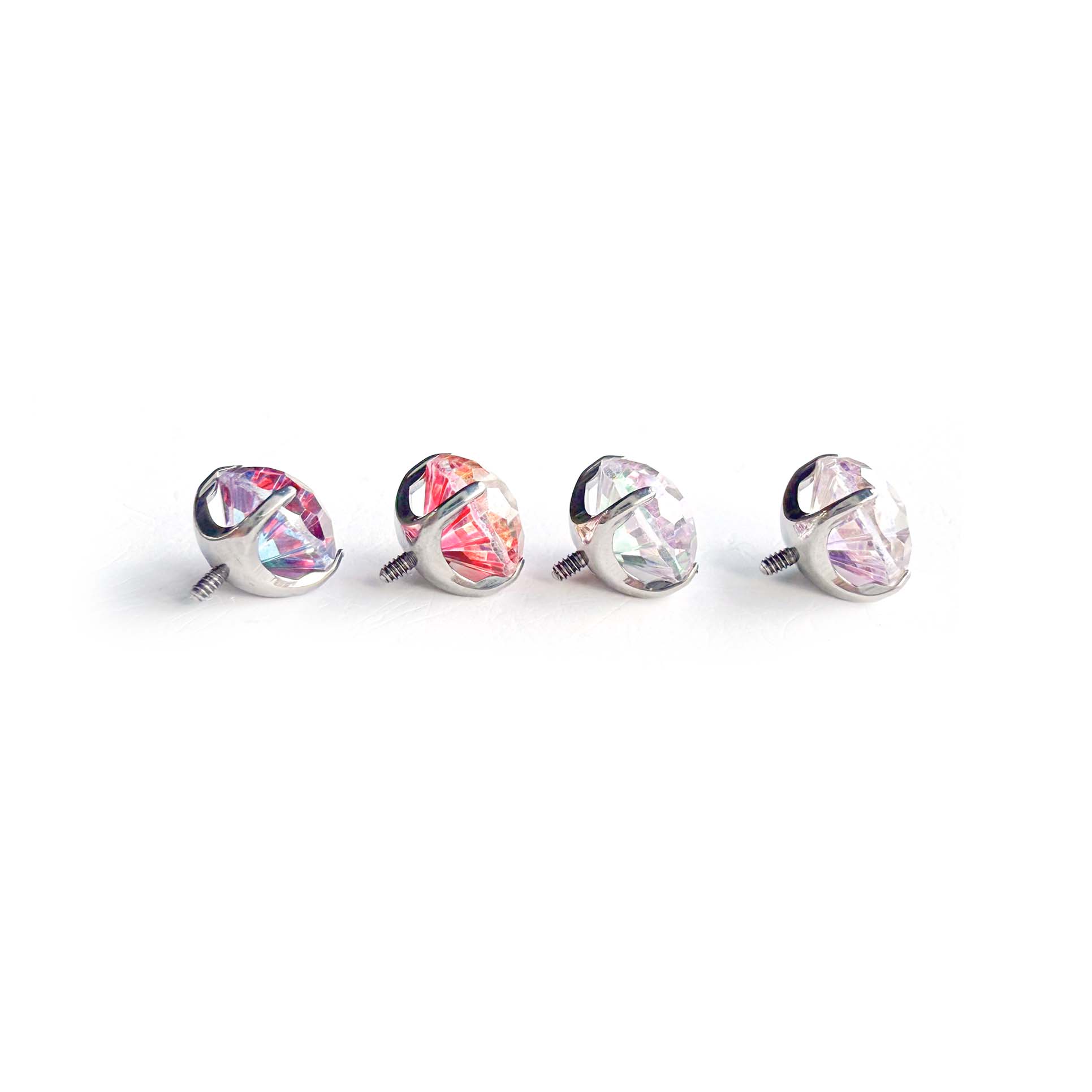 F136 Titanium Gradient Firework Ear Stud Helix Cartilage Piercing