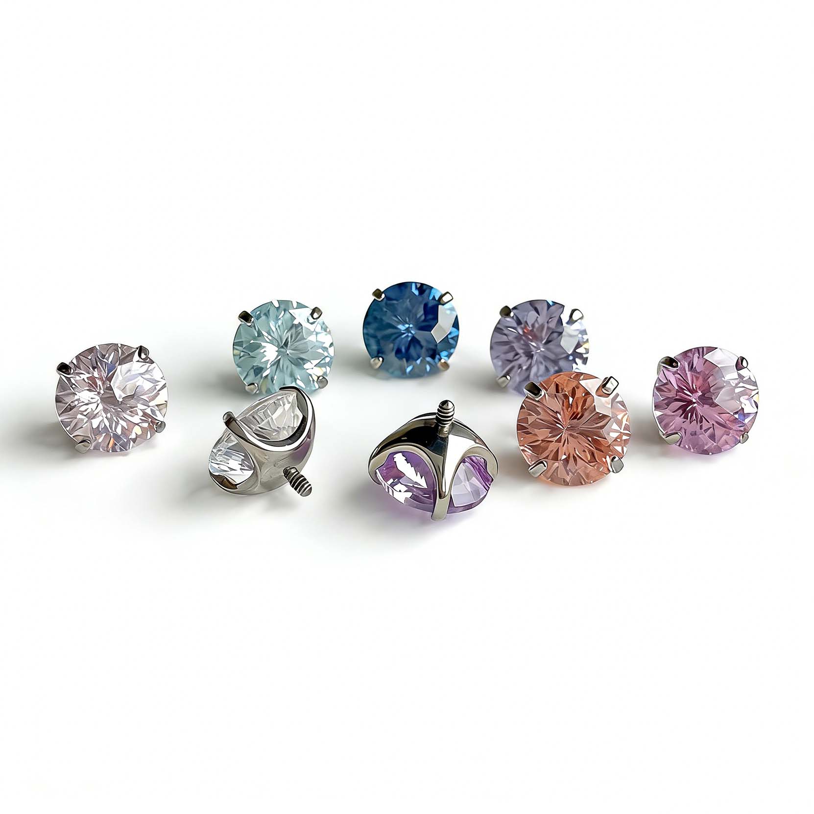 F136 Titanium General Cut Ear Stud Helix Cartilage Piercing