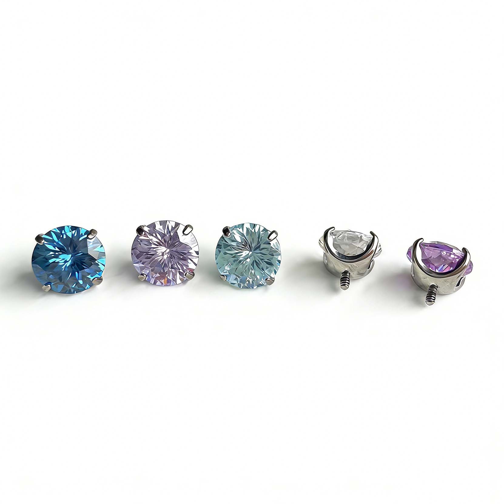 F136 Titanium General Cut Ear Stud Helix Cartilage Piercing