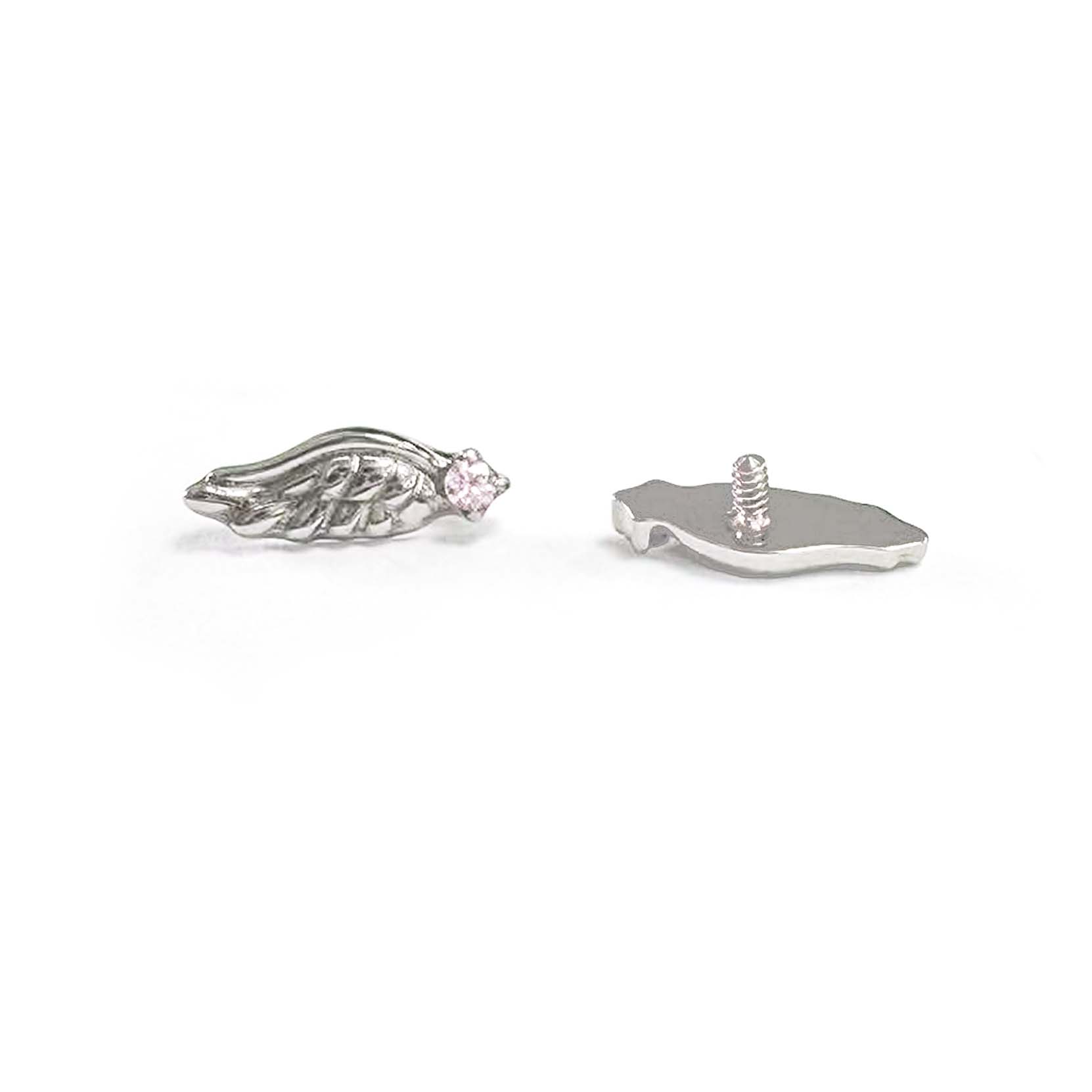 F136 Titanium Wings Ear Stud Helix Cartilage Piercing