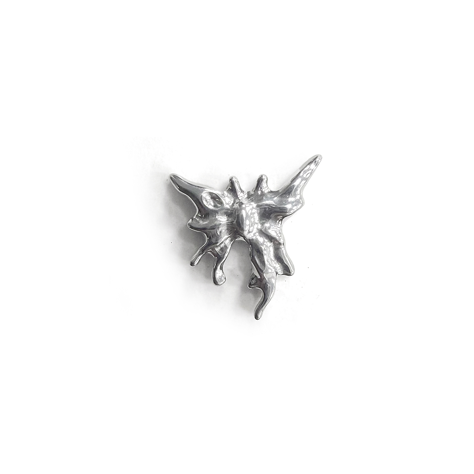 F136 Titanium Fluid Butterfly Ear Stud Helix Cartilage Piercing