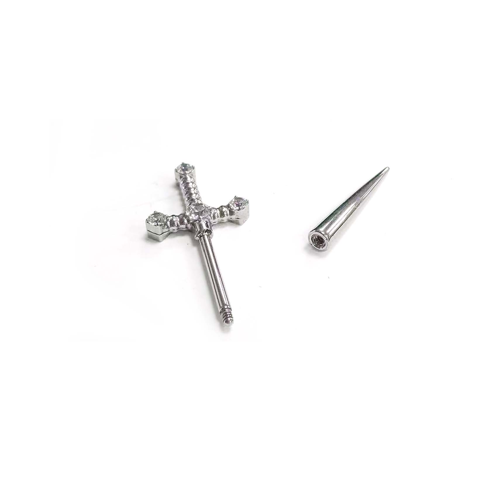F136 Titanium Sword Ear Stud Helix Cartilage Piercing