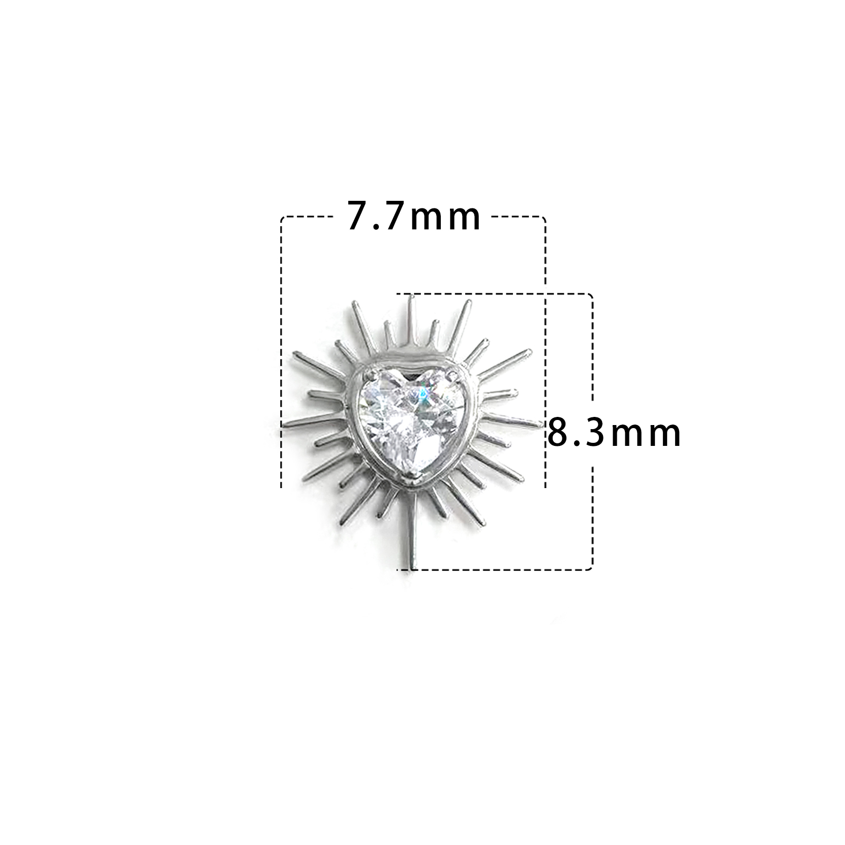 F136 Titanium Sea Urchin Ear Stud Helix Cartilage Piercing
