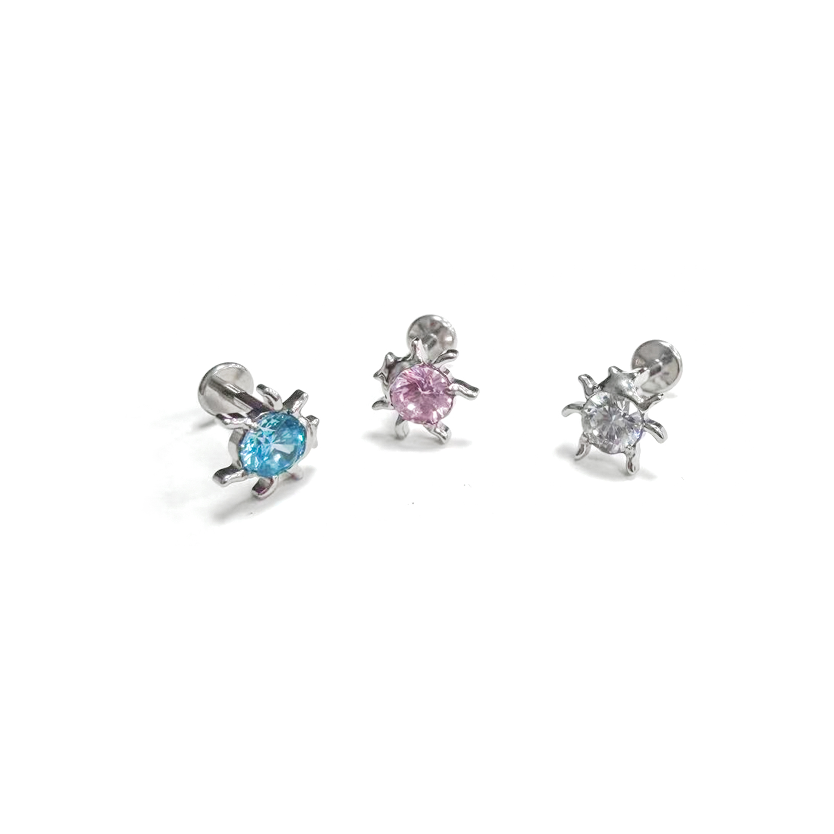 F136 Titanium Ladybug Ear Stud Helix Cartilage Piercing