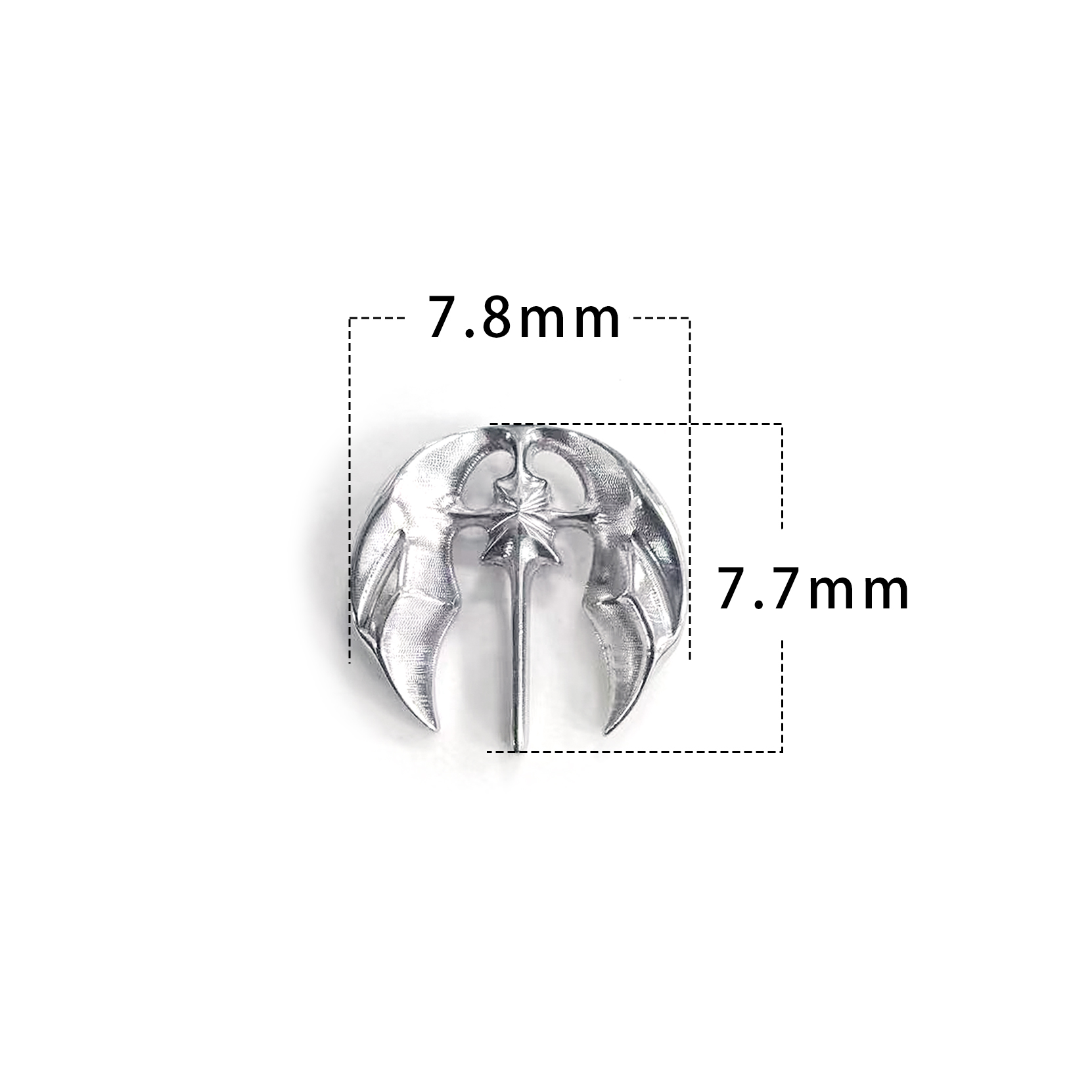 F136 Titanium Angel Wings Ear Stud Helix Cartilage Piercing