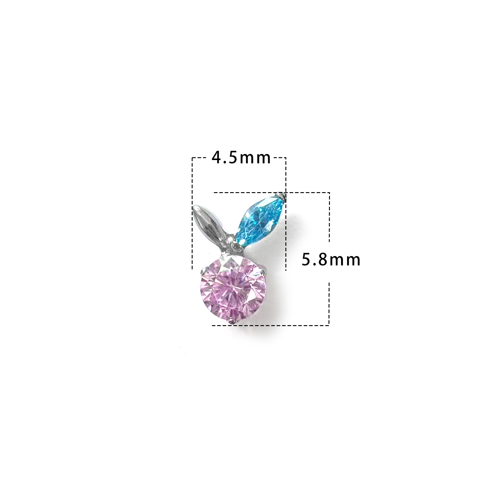 F136 Titanium Fruit Ear Stud Helix Cartilage Piercing