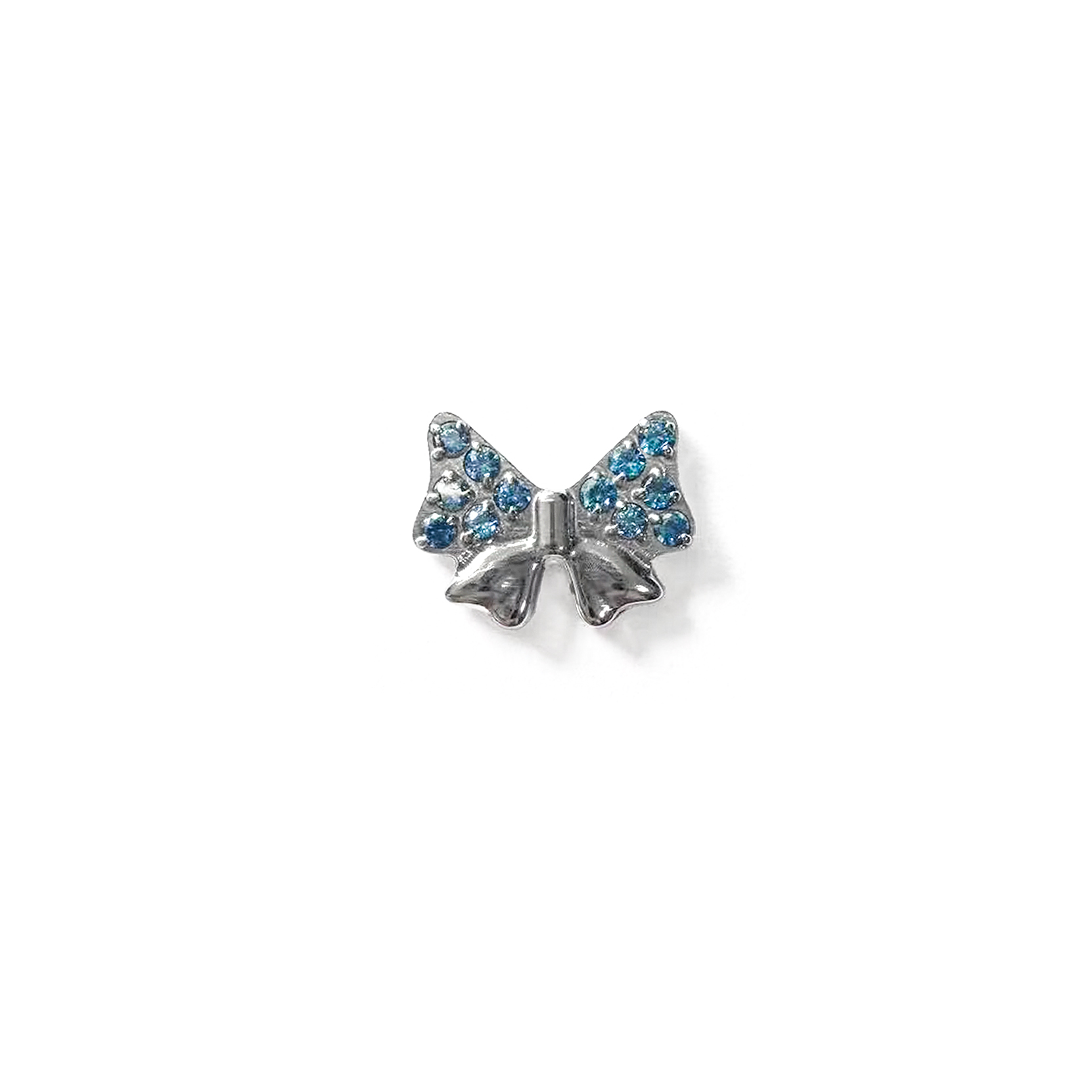 F136 Titanium Little Bow Ear Stud Helix Cartilage Piercing