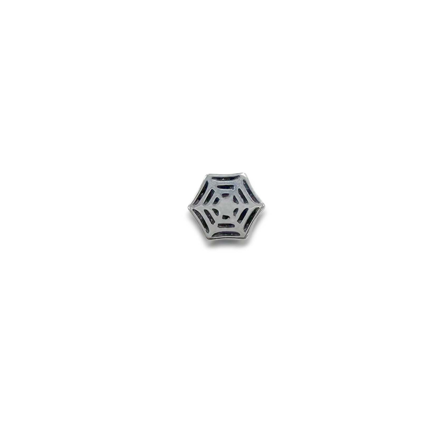 F136 Titanium Spider Web 2 Ear Stud Helix Cartilage Piercing