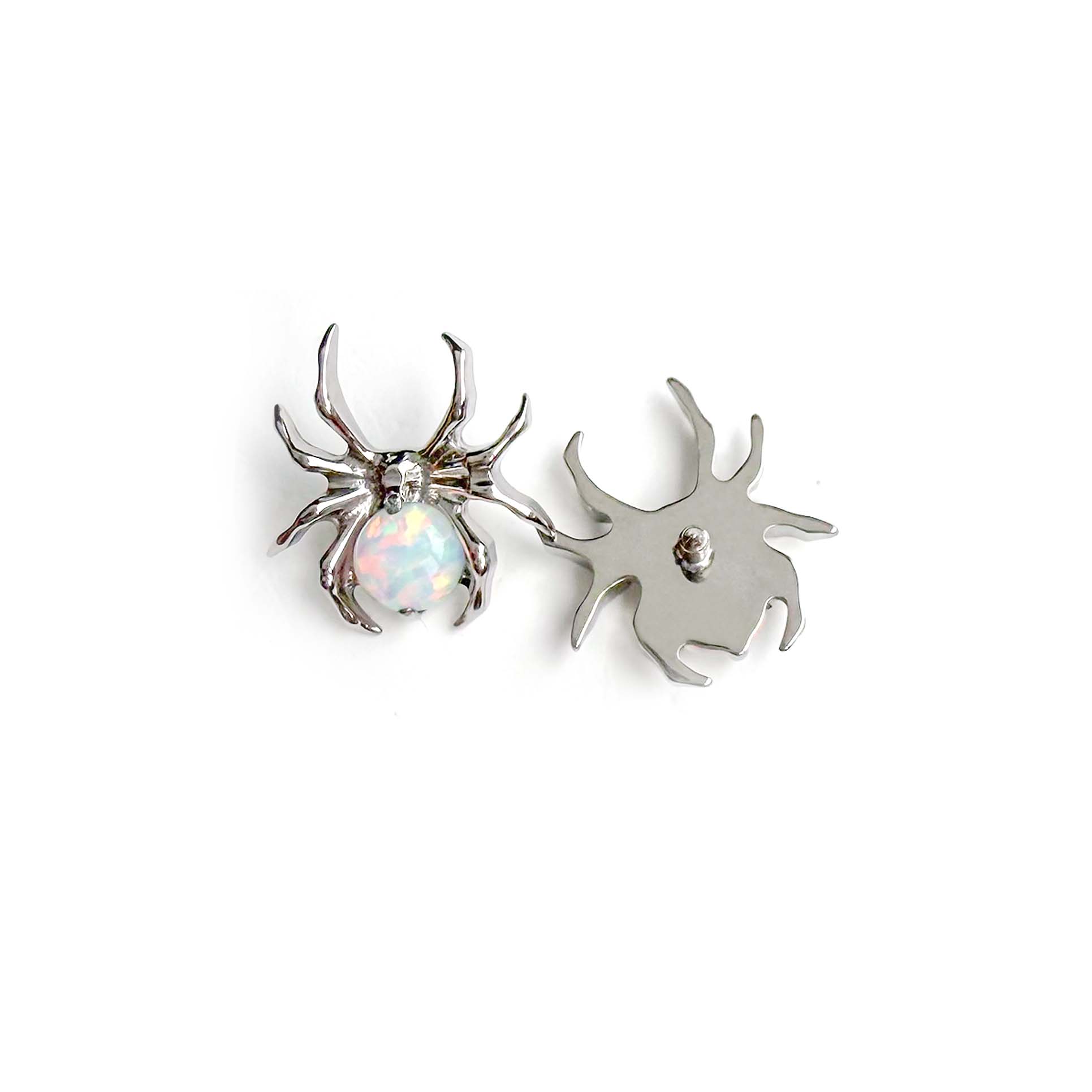 F136 Titanium Opal Spider Ear Stud Helix Cartilage Piercing