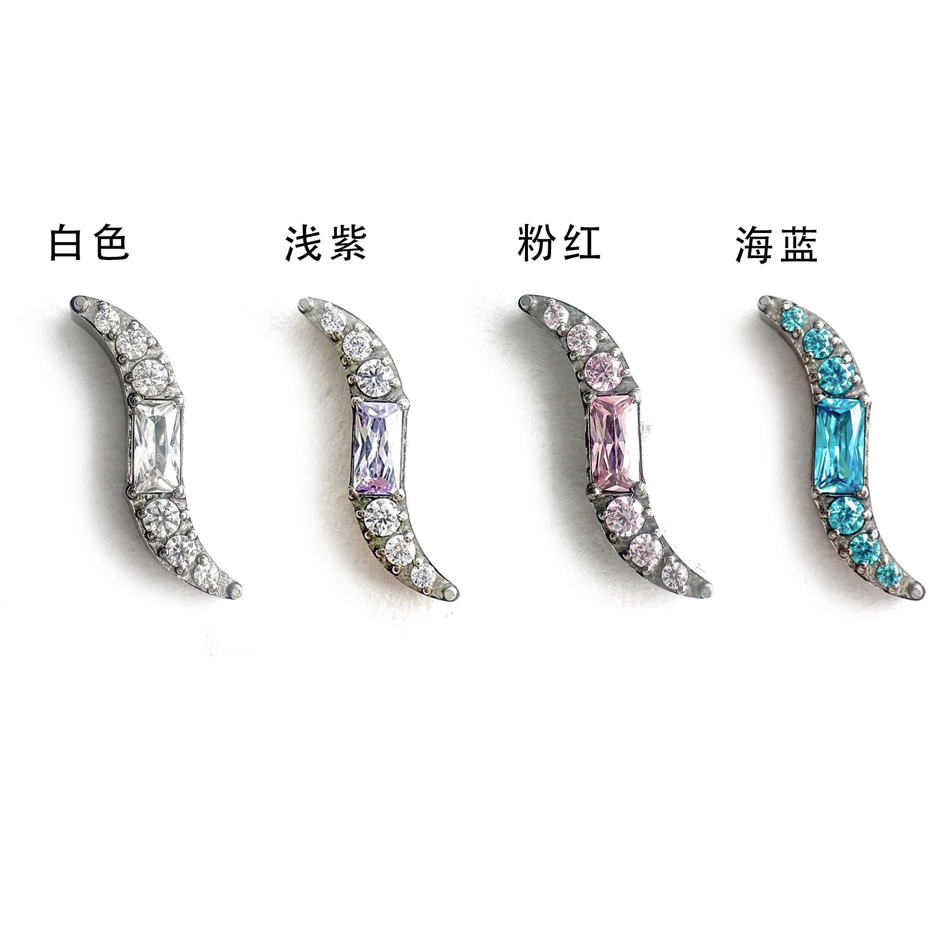 F136 Titanium Dart Ear Stud Helix Cartilage Piercing