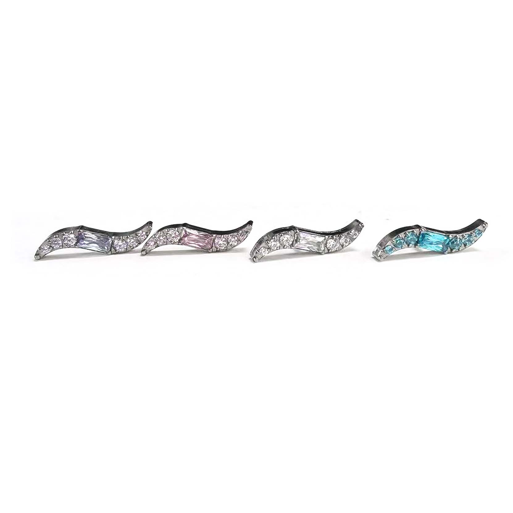 F136 Titanium Dart Ear Stud Helix Cartilage Piercing