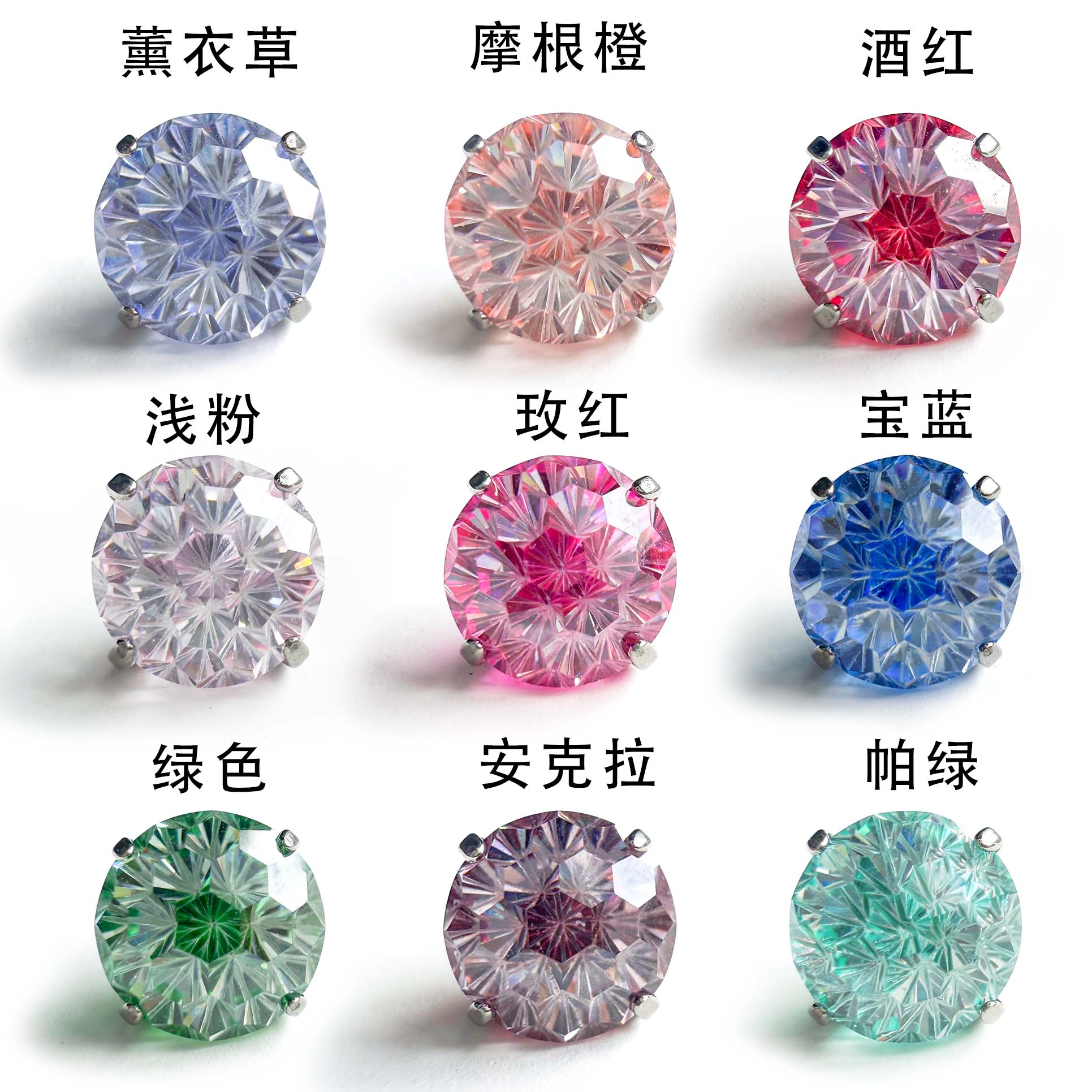 F136 Titanium Lava Core Firework Ear Stud Helix Cartilage Piercing