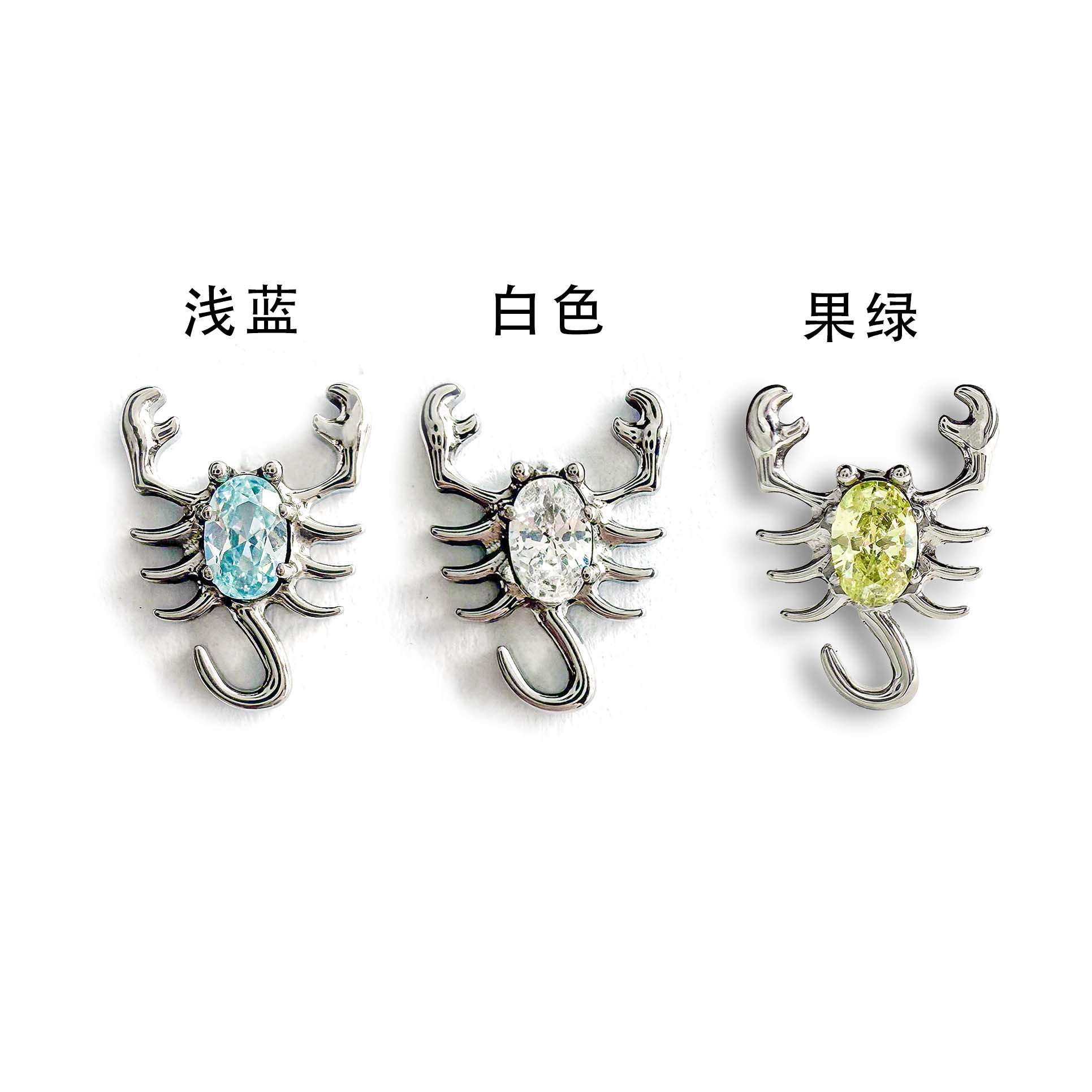 F136 Titanium CZ Scorpion Ear Stud Helix Cartilage Piercing