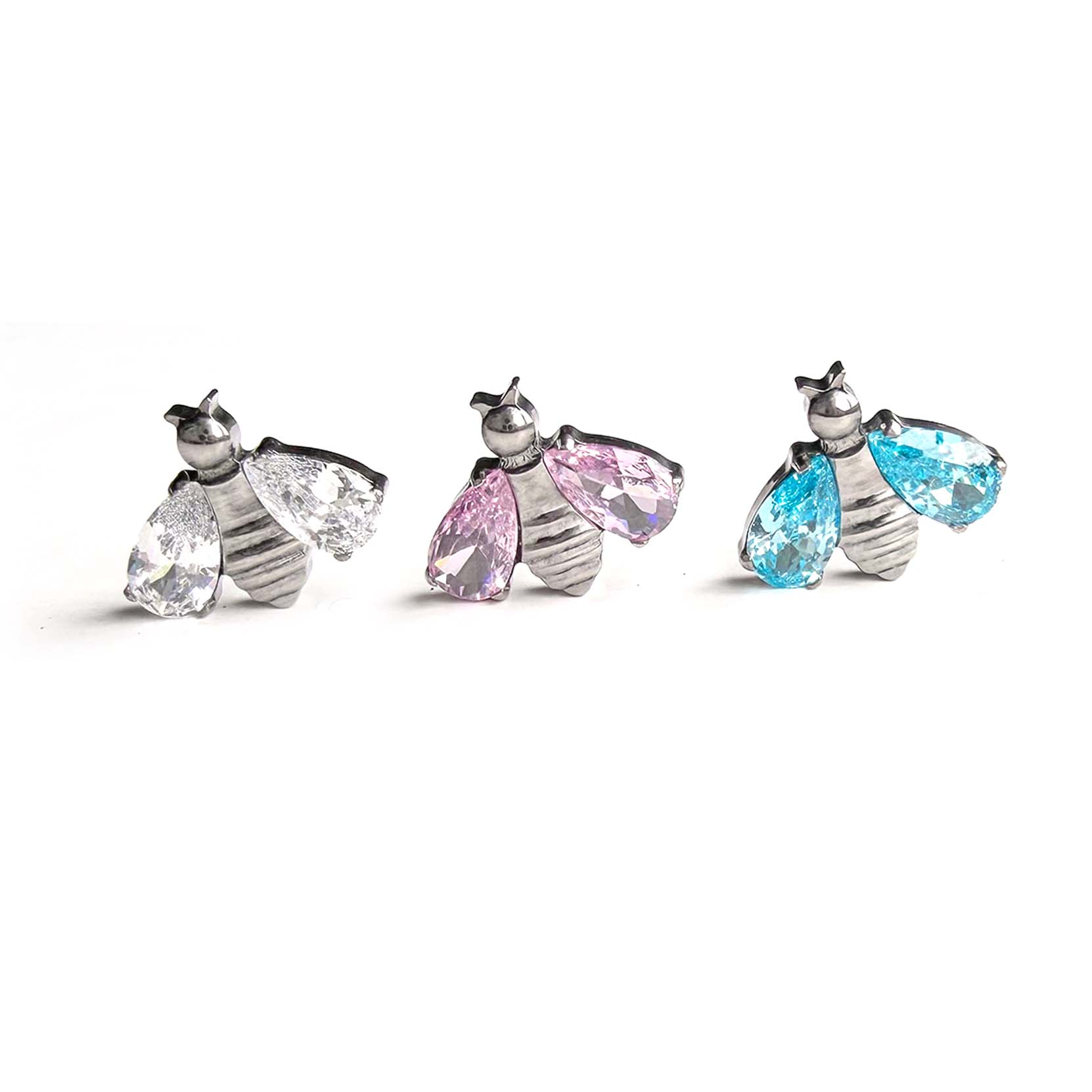 F136 Titanium Bee Ear Stud Helix Cartilage Piercing