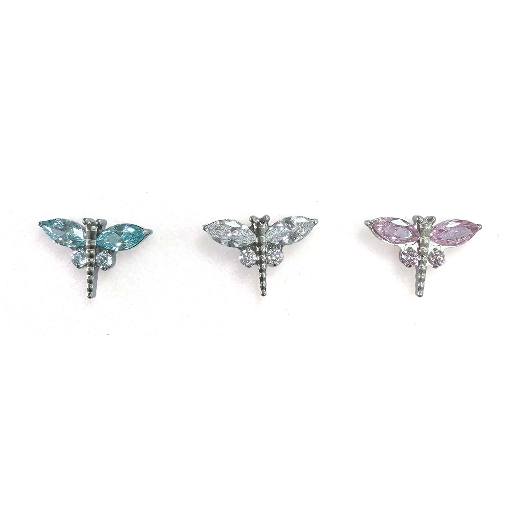 F136 Titanium Dragonfly Ear Stud Helix Cartilage Piercing