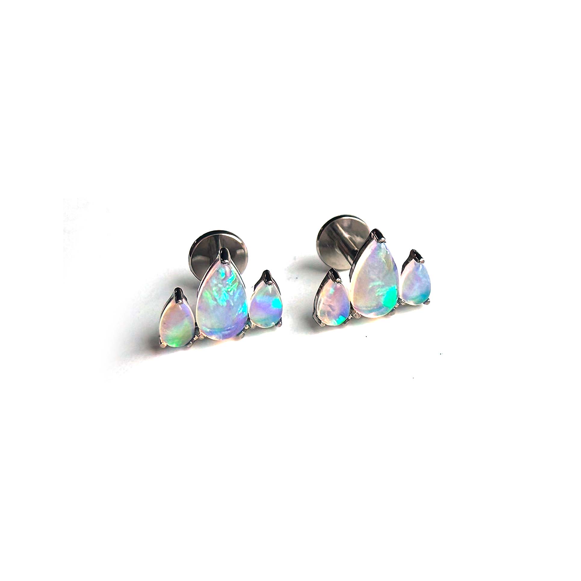 F136 Titanium Mountain Ear Stud Helix Cartilage Piercing