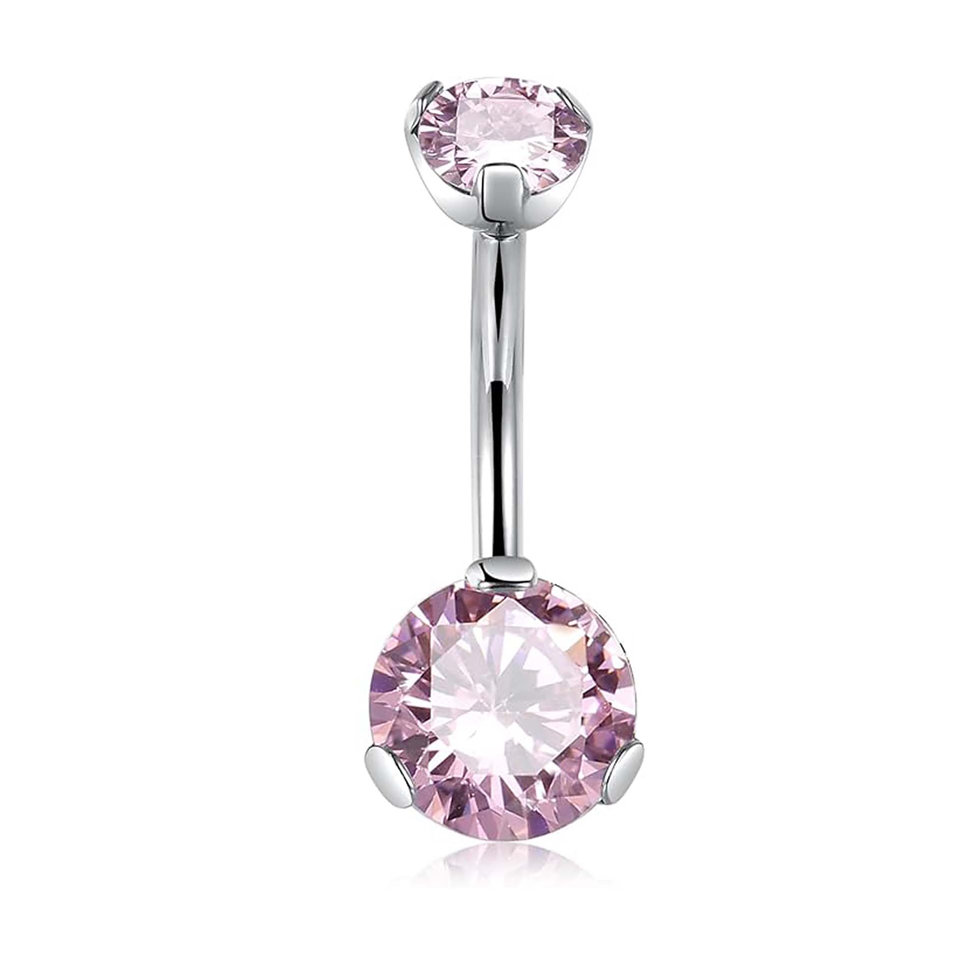 F136 Titanium 3-Prong Navel Ring Belly Button Piercing