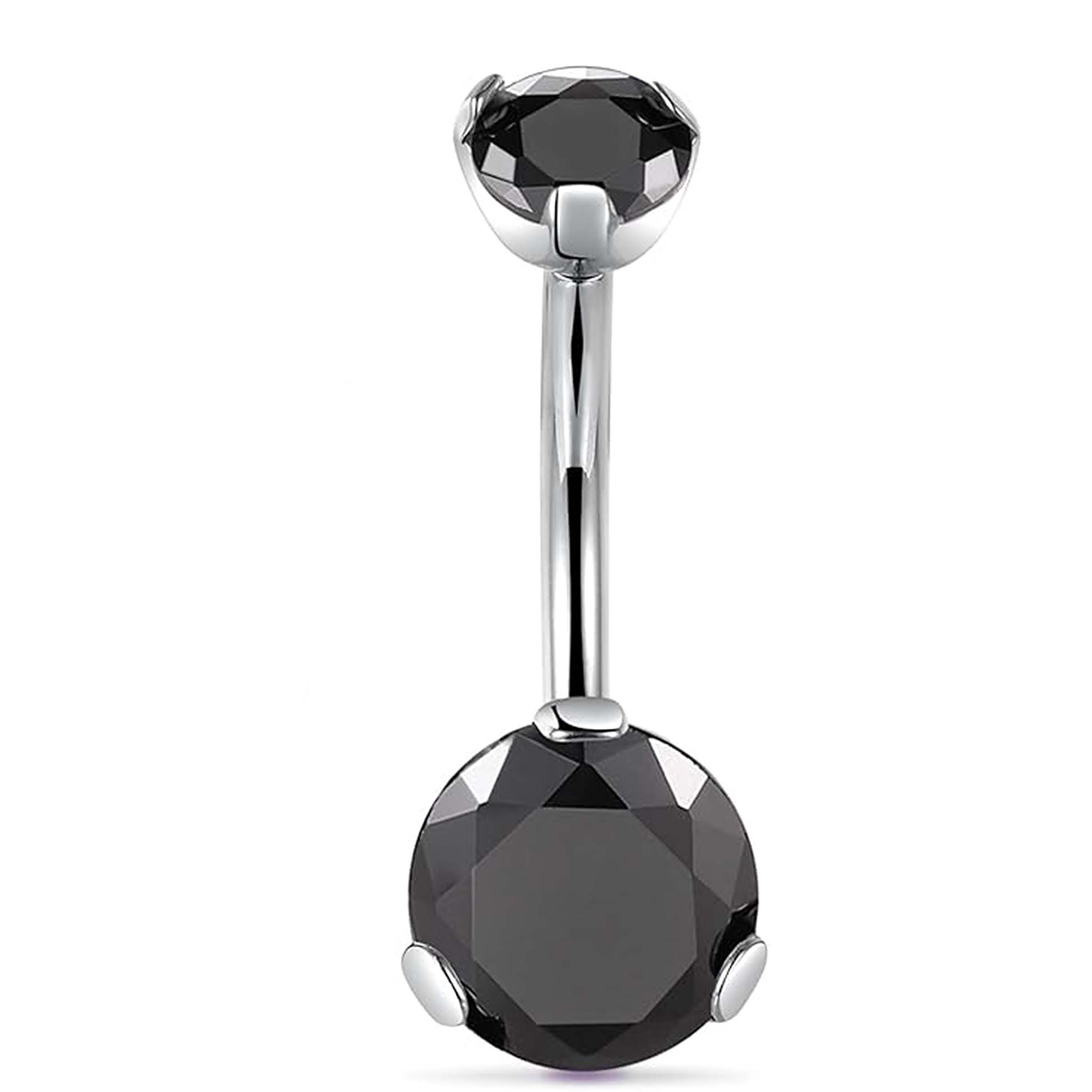 F136 Titanium 3-Prong Navel Ring Belly Button Piercing