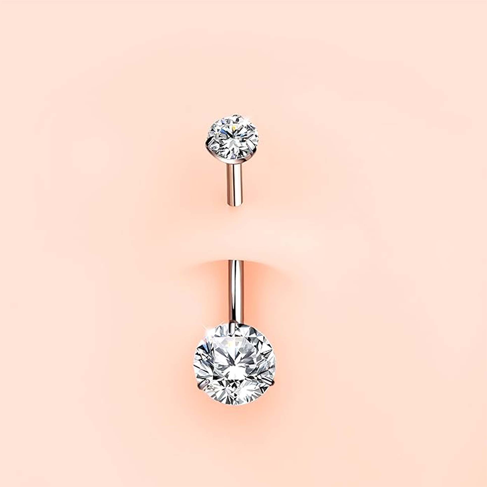 F136 Titanium 3-Prong Navel Ring Belly Button Piercing