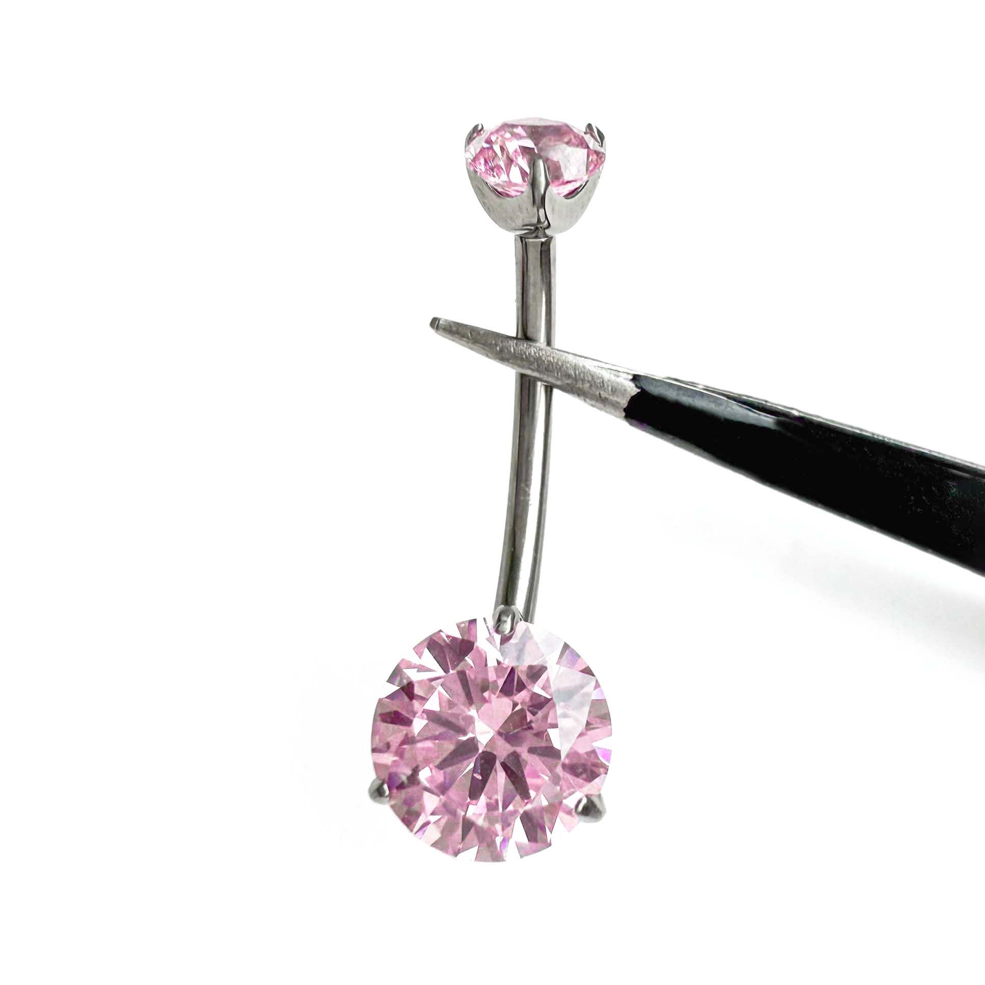 F136 Titanium 3-Prong Navel Ring Belly Button Piercing