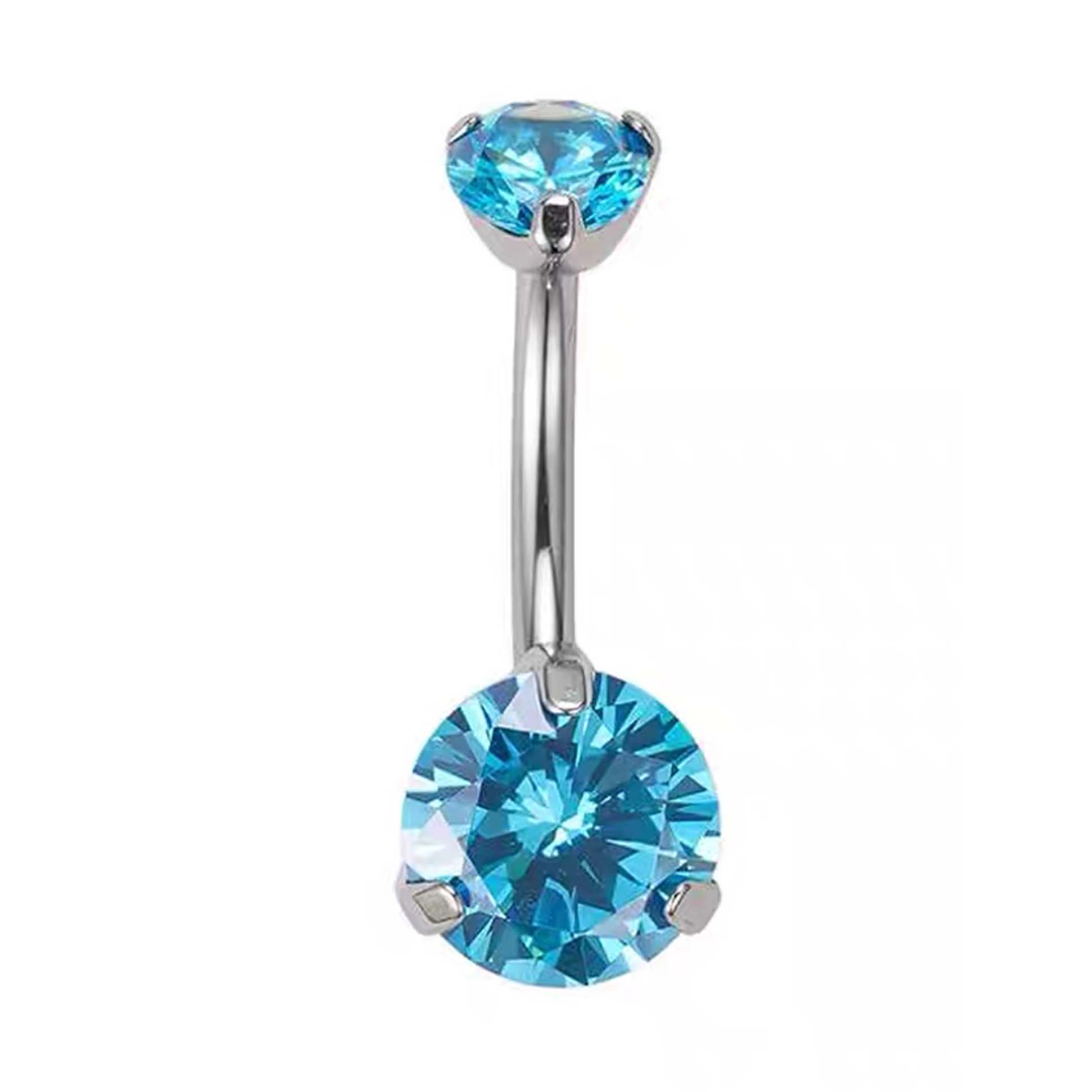 F136 Titanium 3-Prong Navel Ring Belly Button Piercing